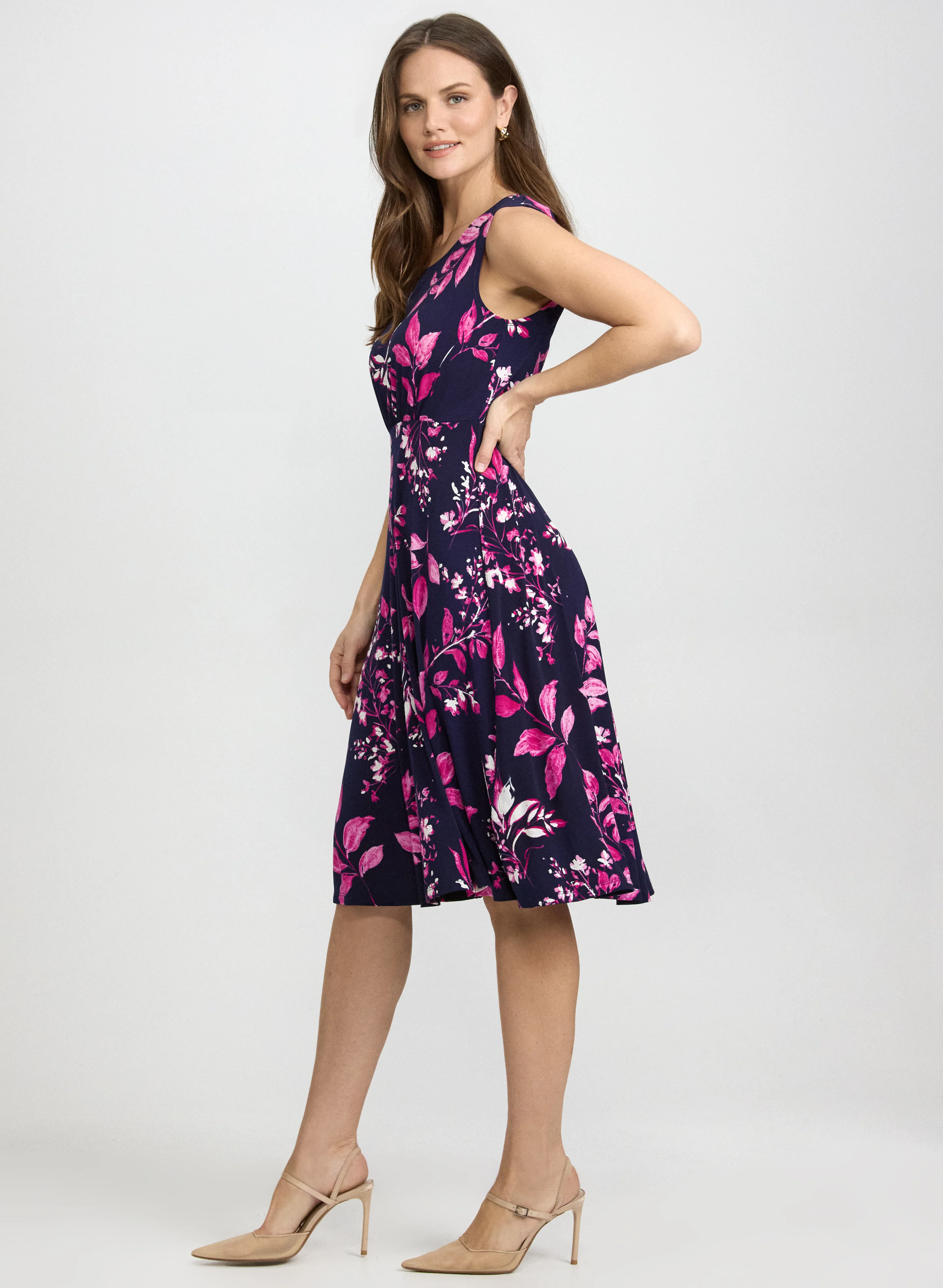 Floral Dress & Sweater Set - Image 2