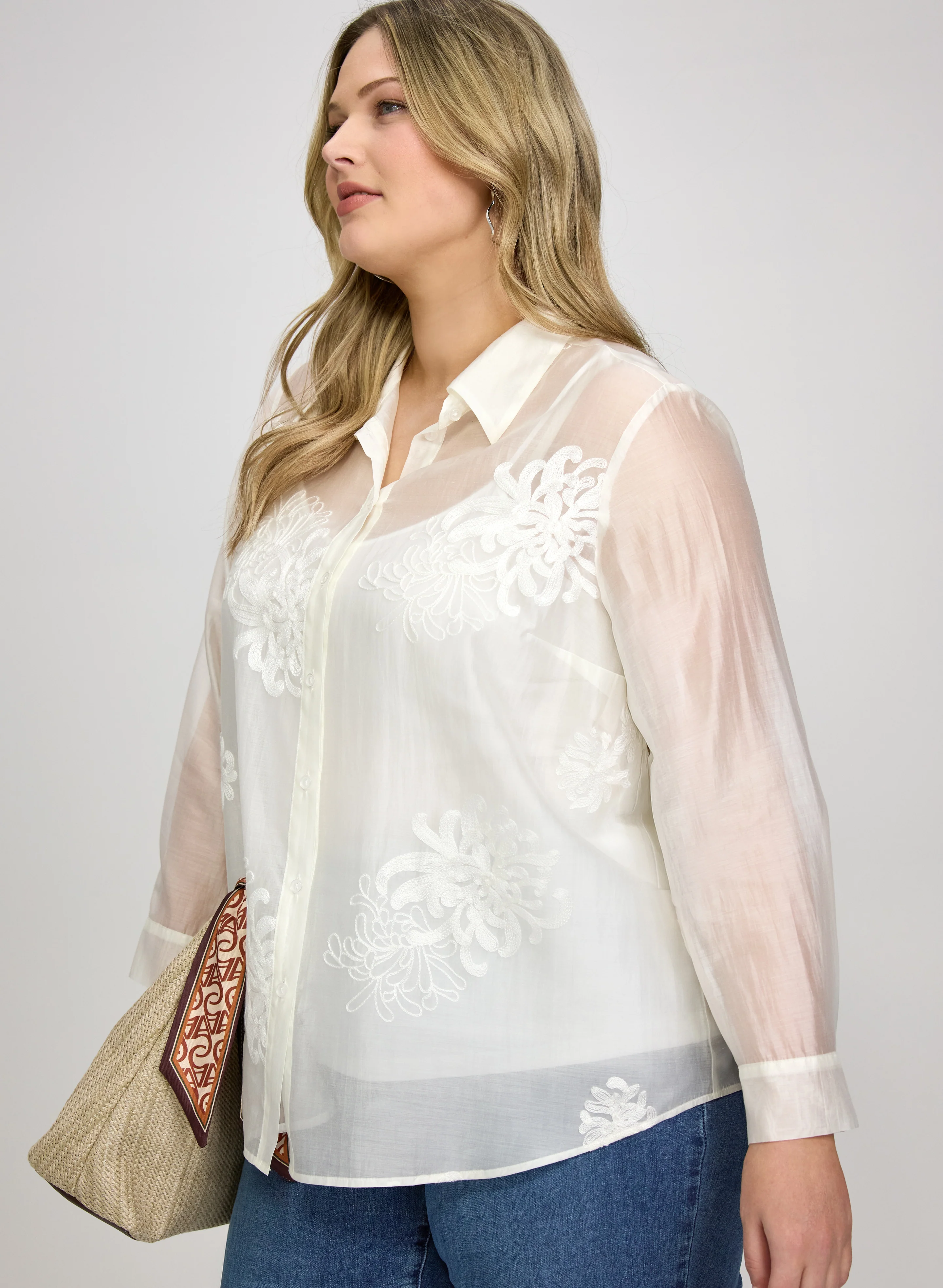 Floral Embroidered Blouse - Image 2