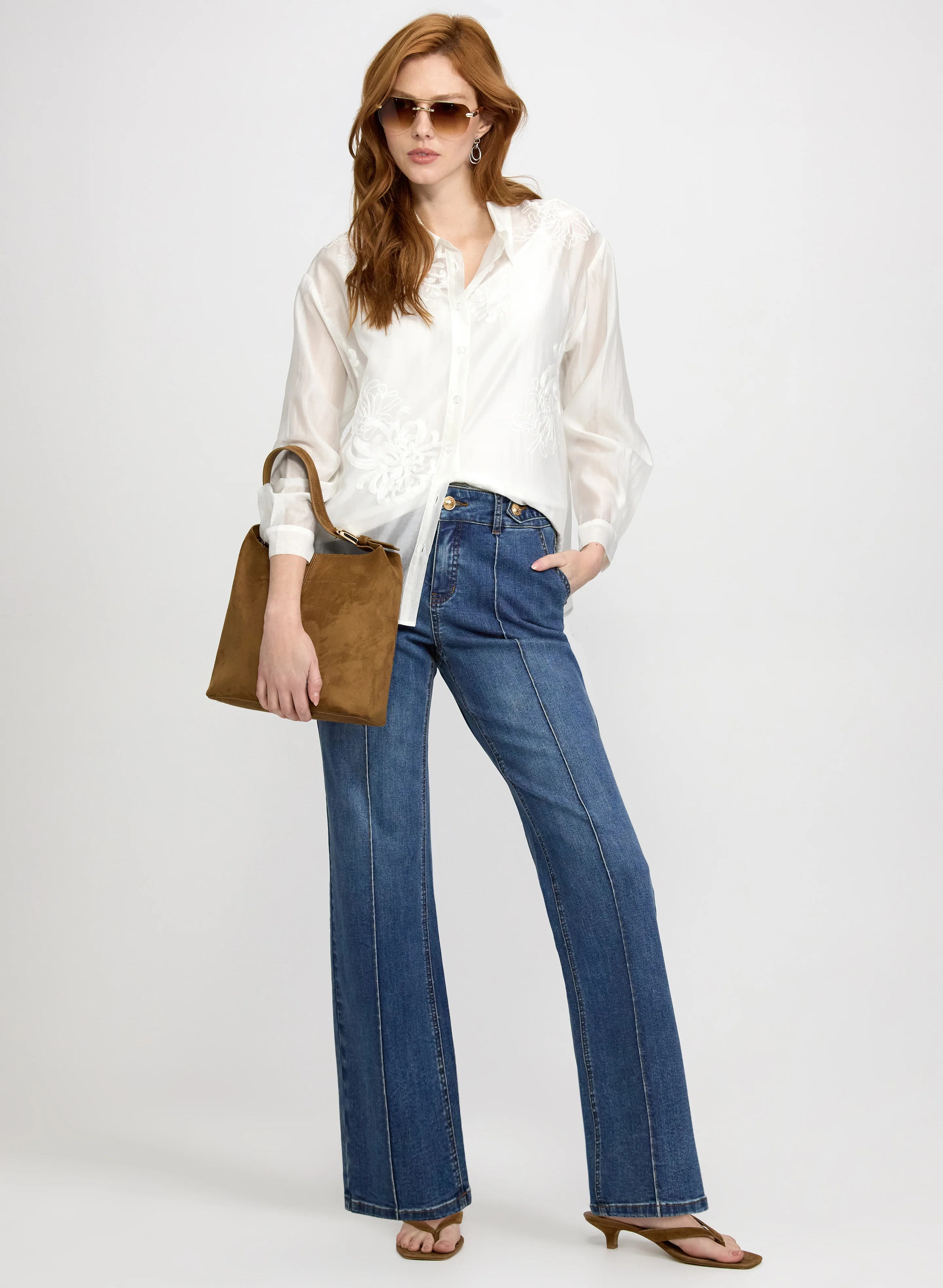 Floral Embroidered Blouse - Image 3