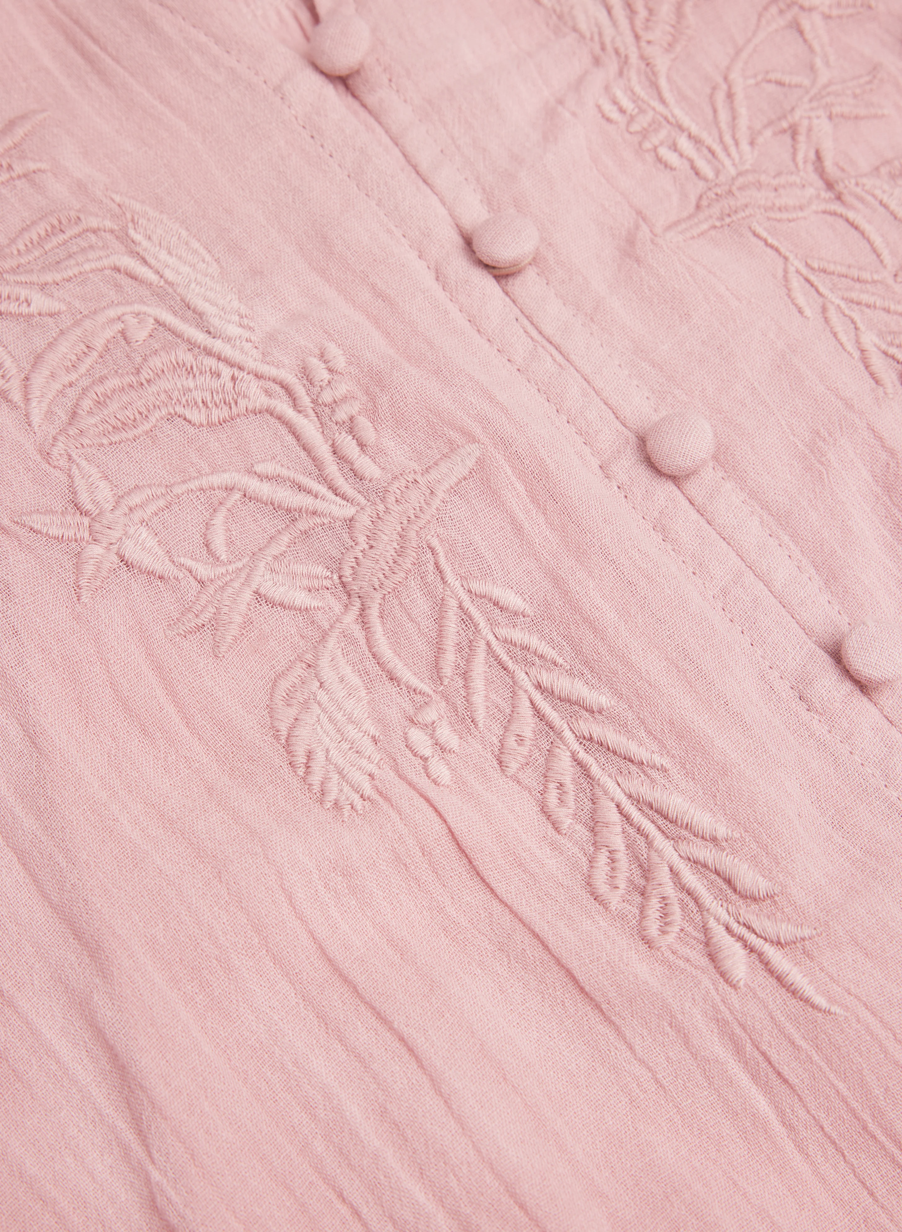 Floral Embroidered Cotton Blouse - Image 6