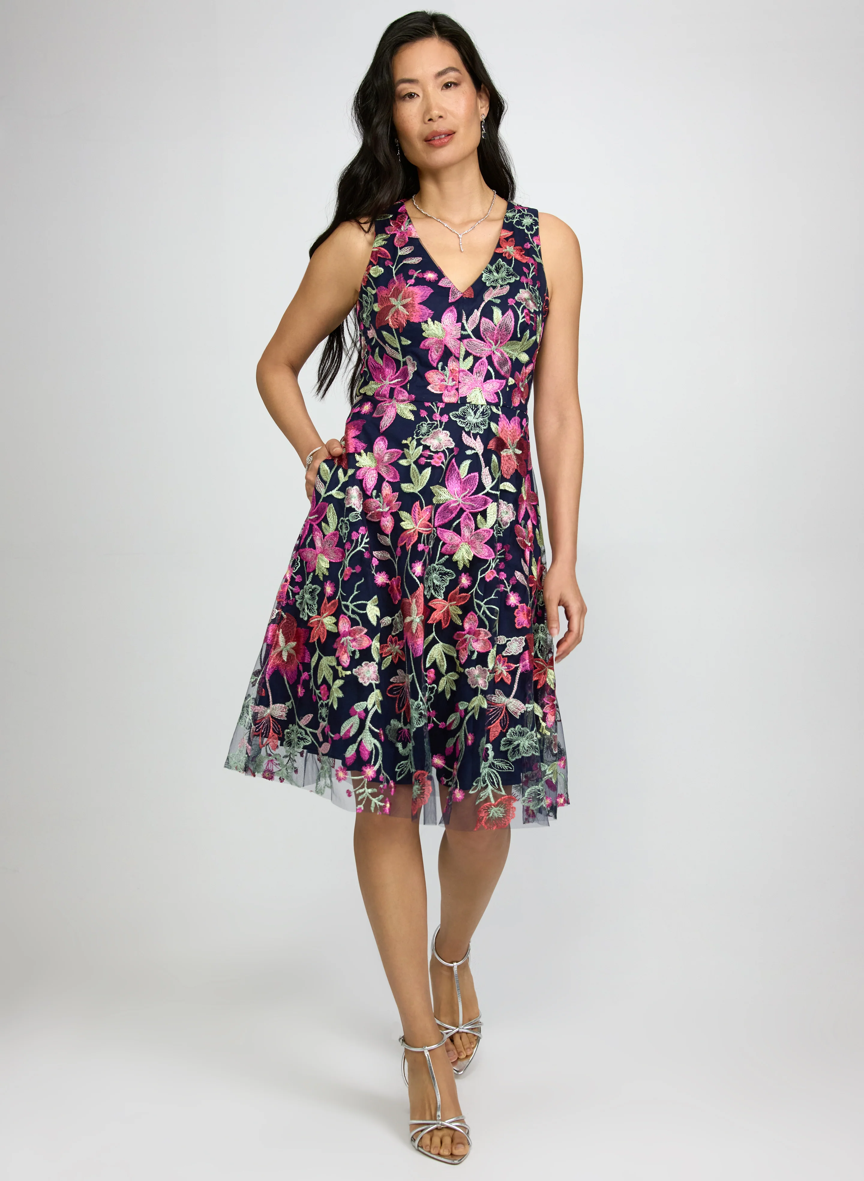 Floral Embroidered Dress