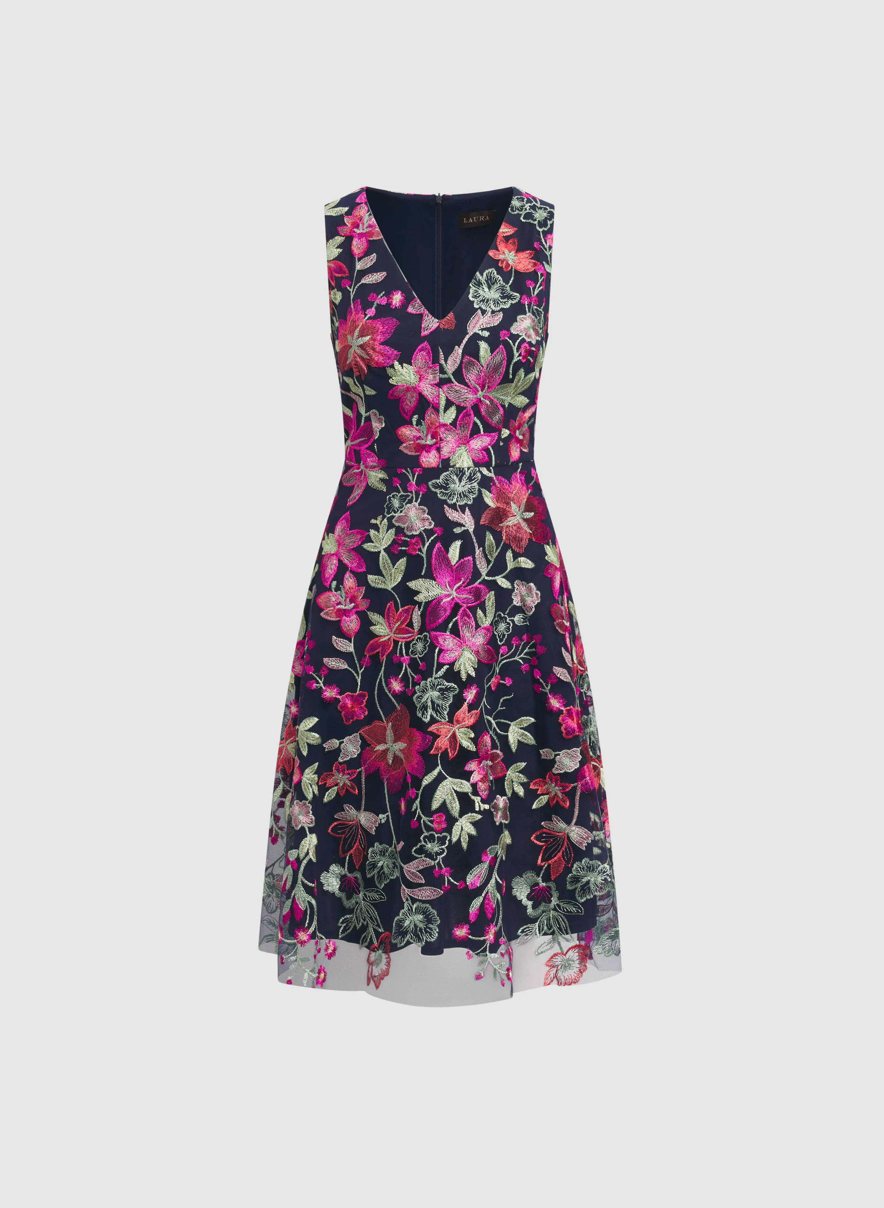 Floral Embroidered Dress - Image 5