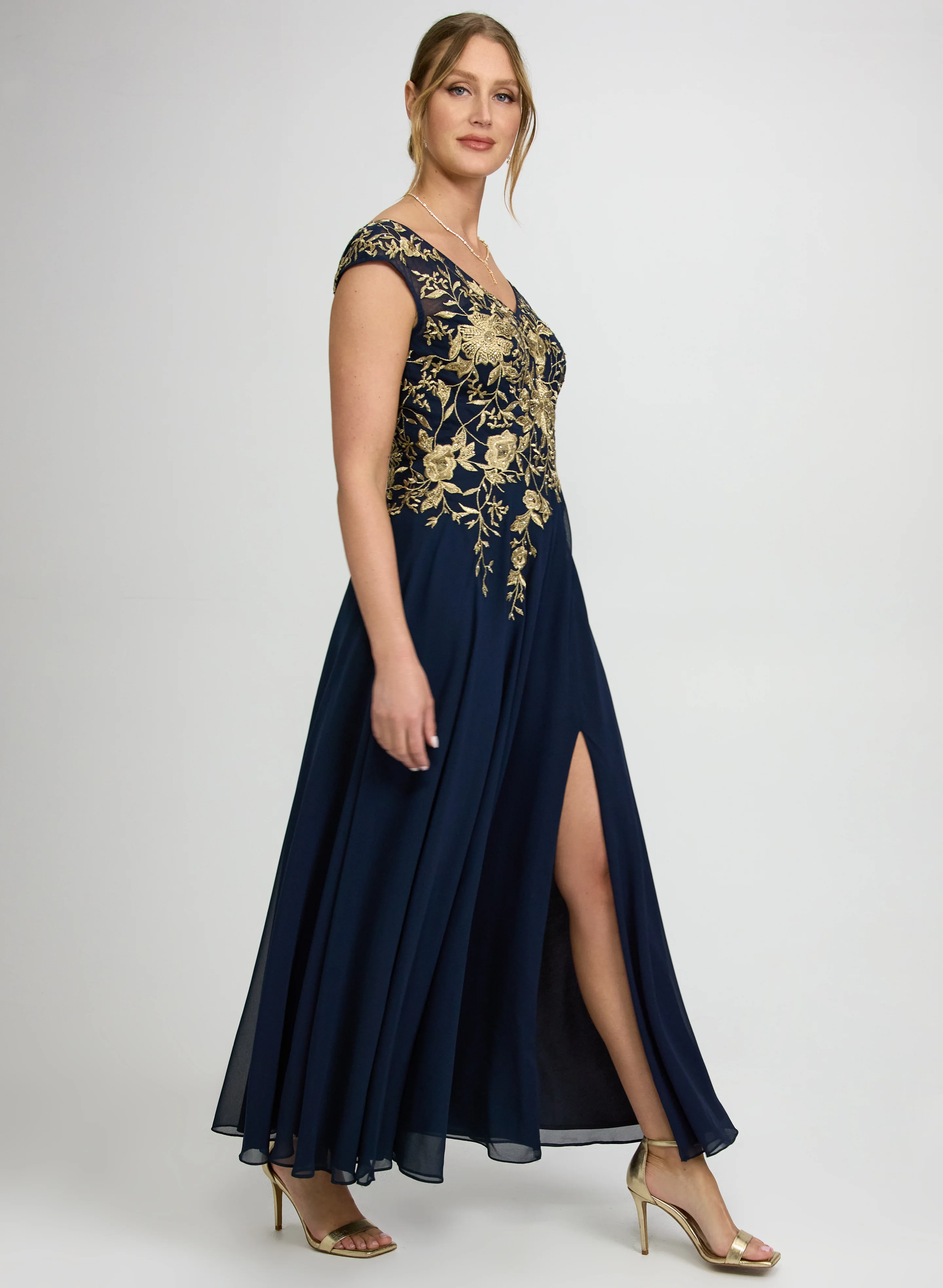 Floral Embroidered Dress - Image 2