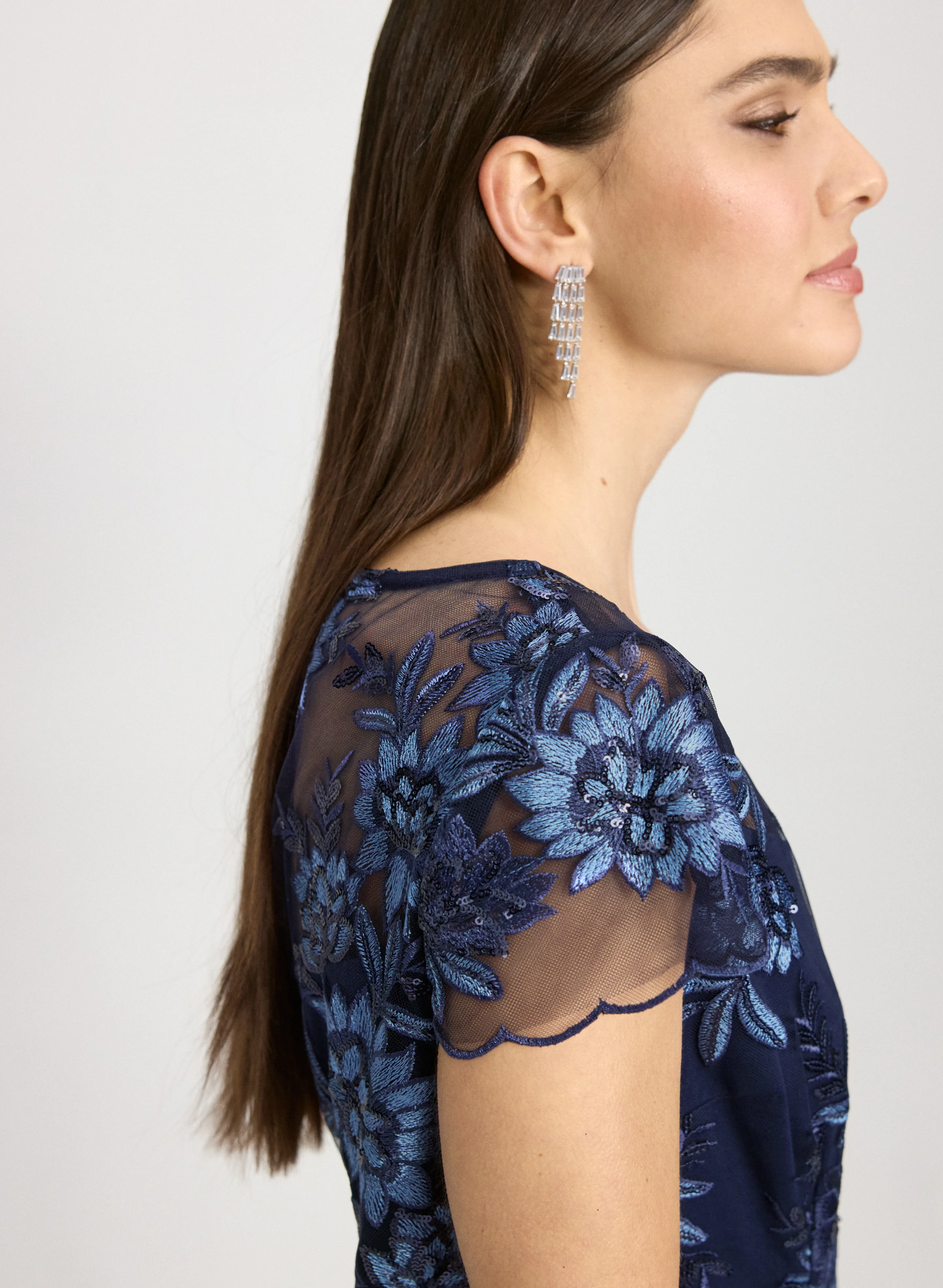 Floral Embroidered Dress - Image 3