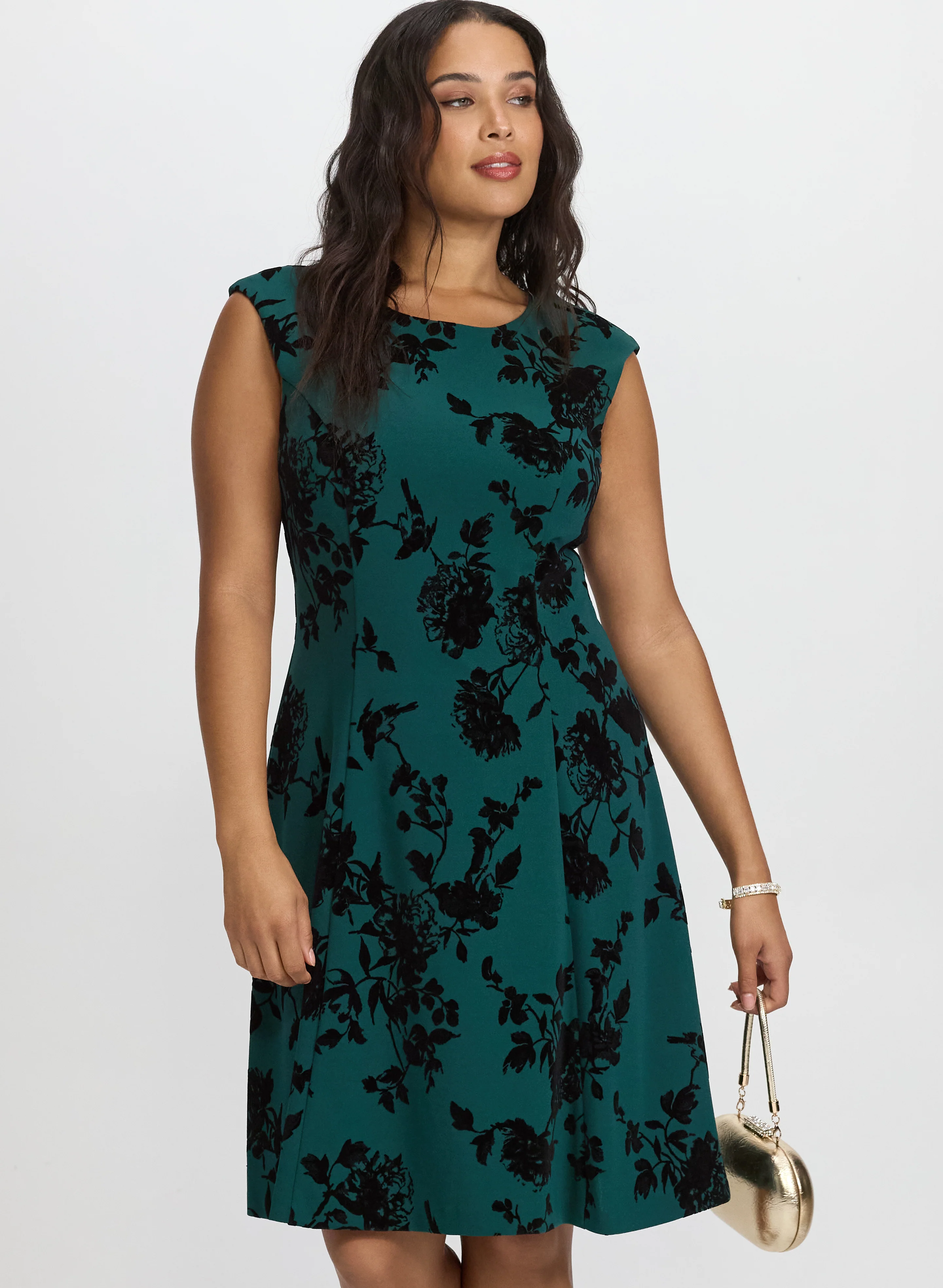 Floral Fit and Flare Dress - Image 5