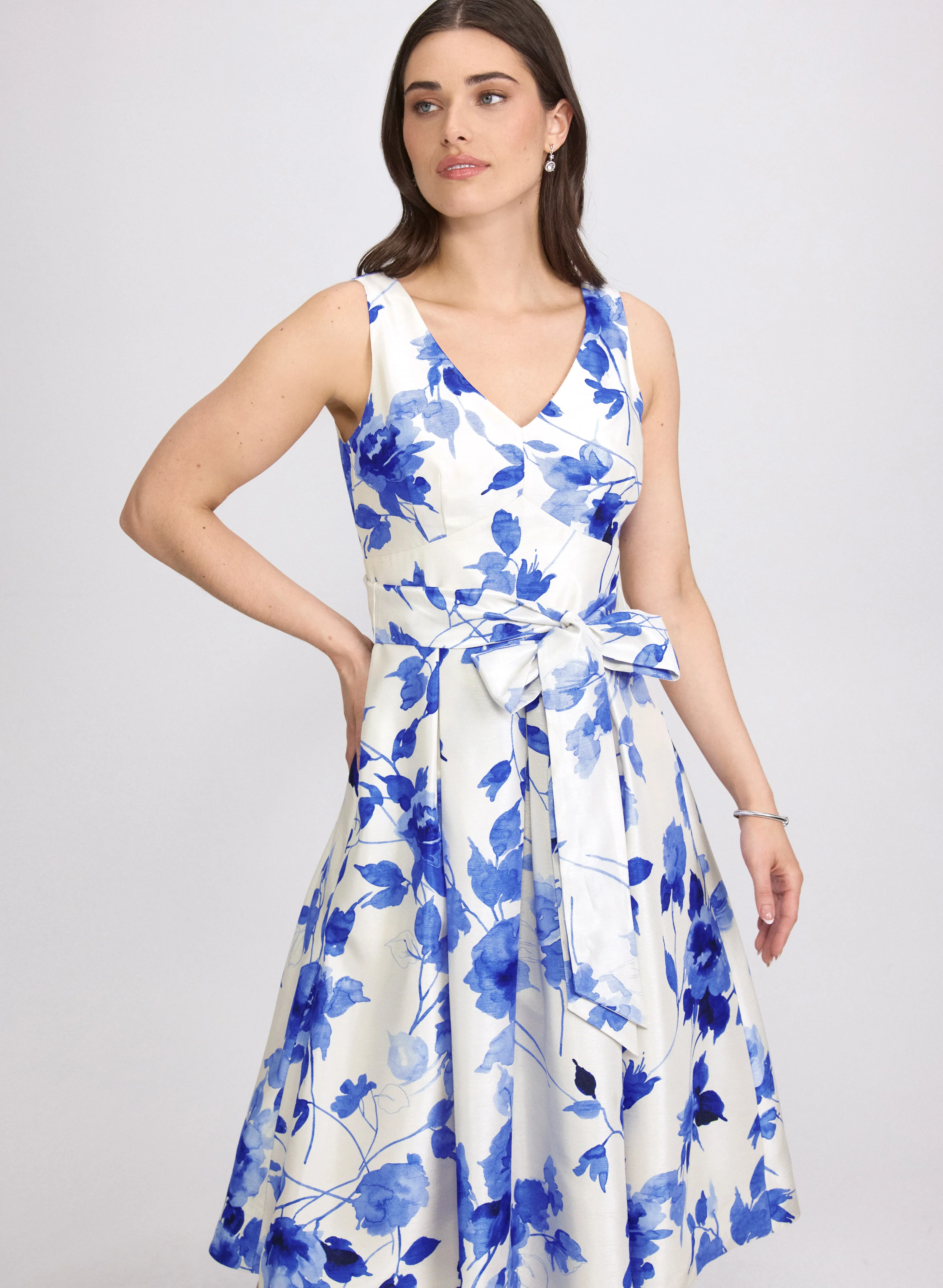 Floral Fit & Flare Dress - Image 5