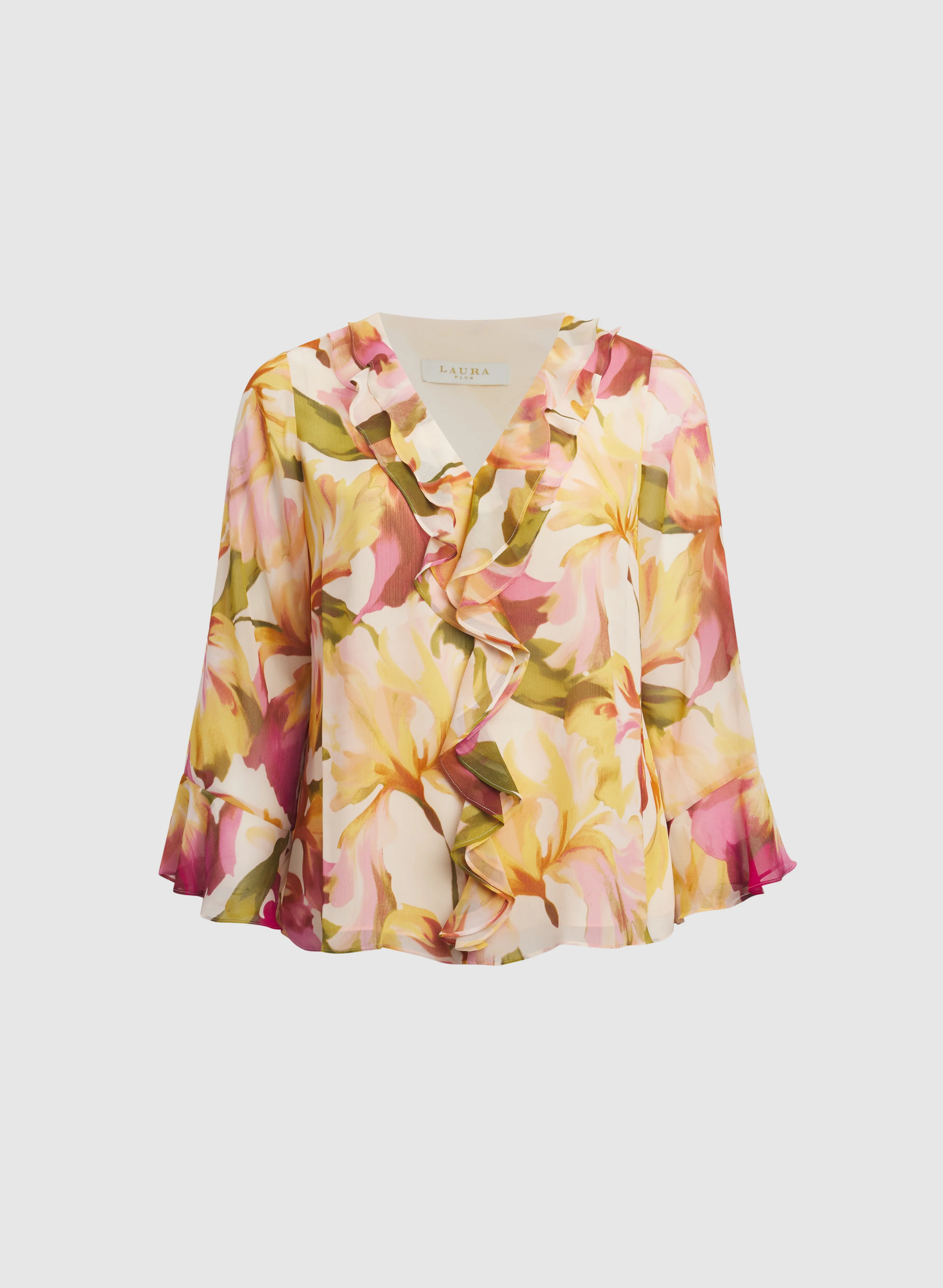 Floral Flounce Detail Blouse - Image 6