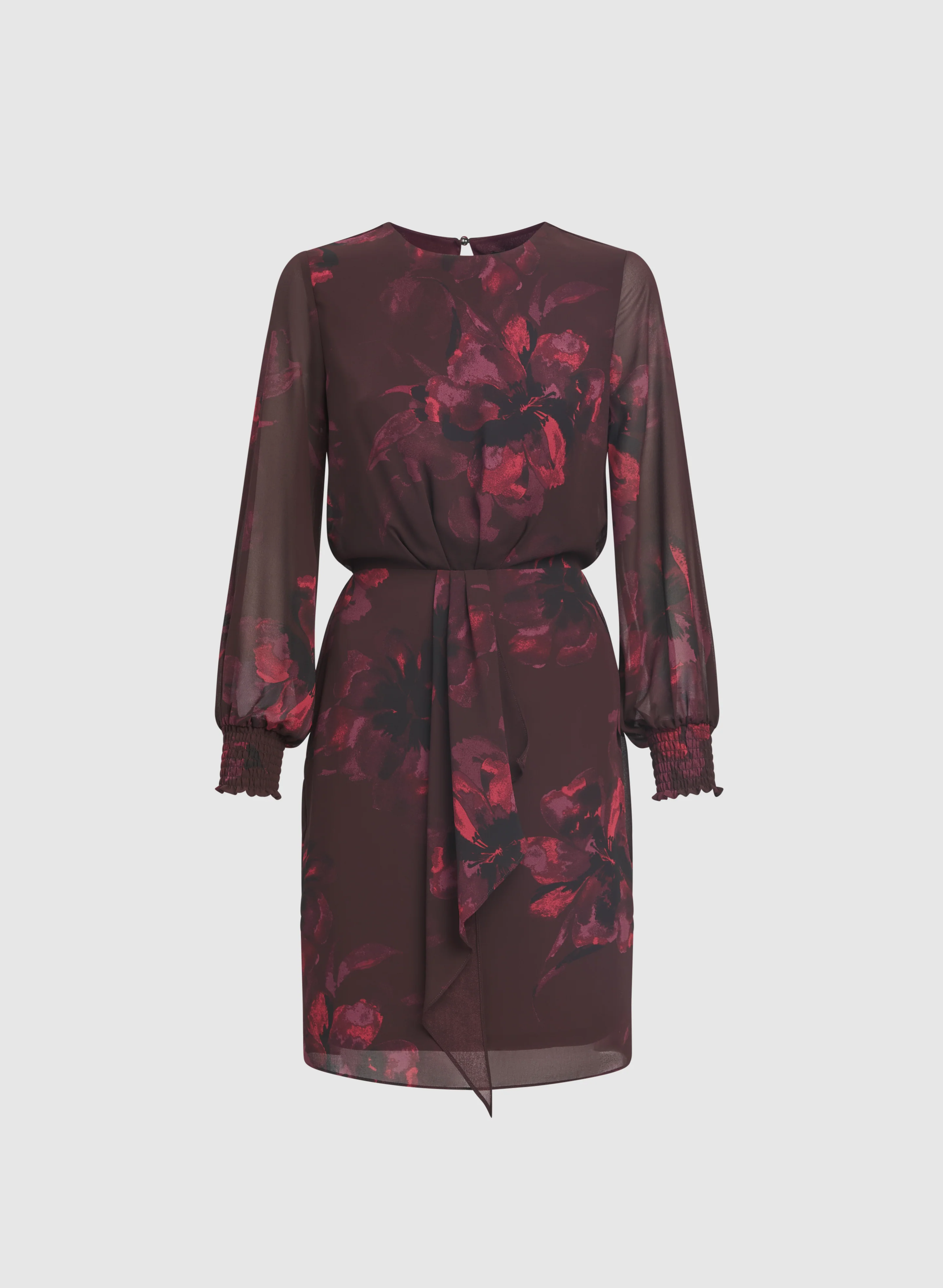 Floral Flounce Front Dress - Image 6