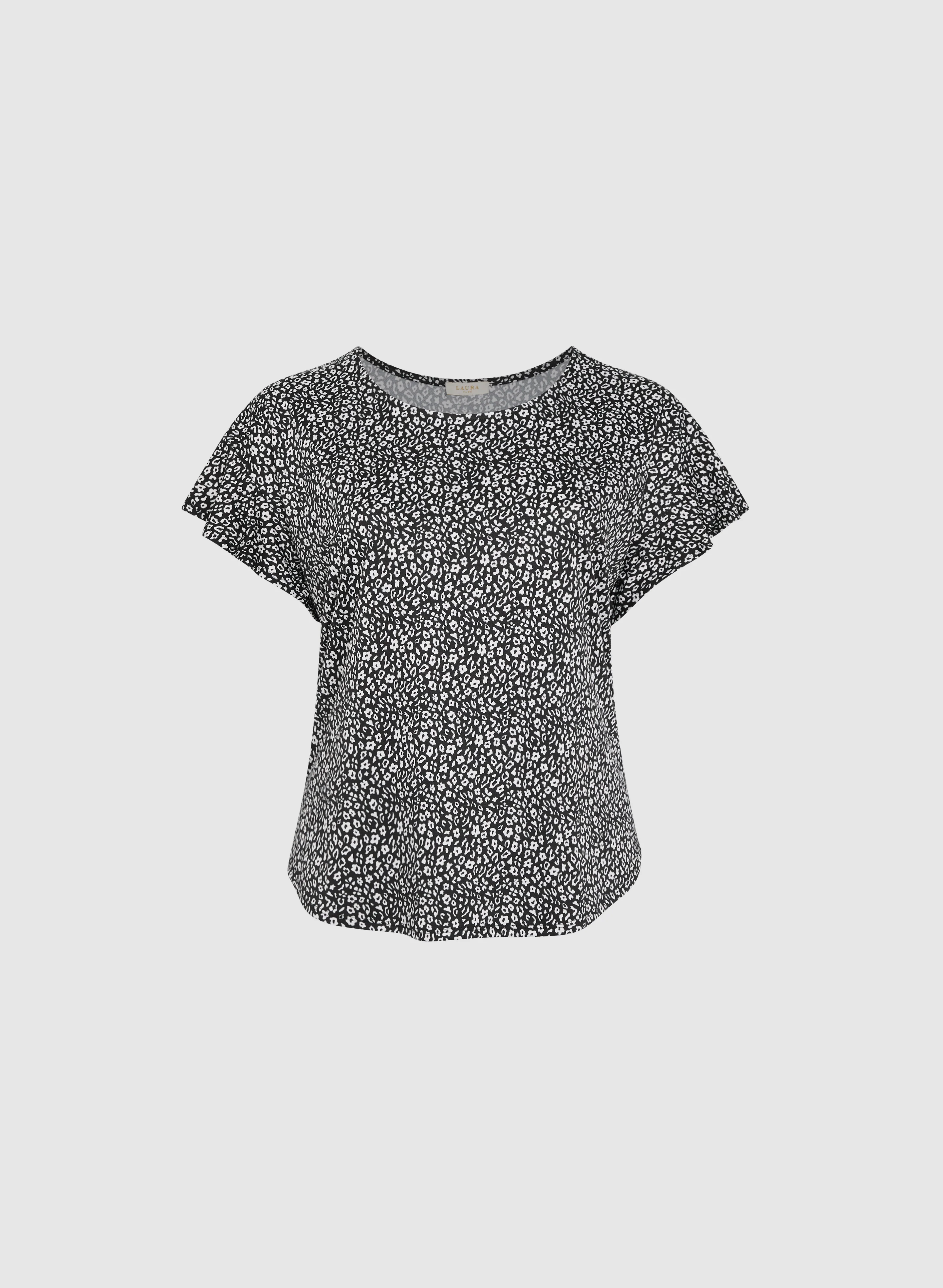 Floral Flutter Sleeve Top - Image 6