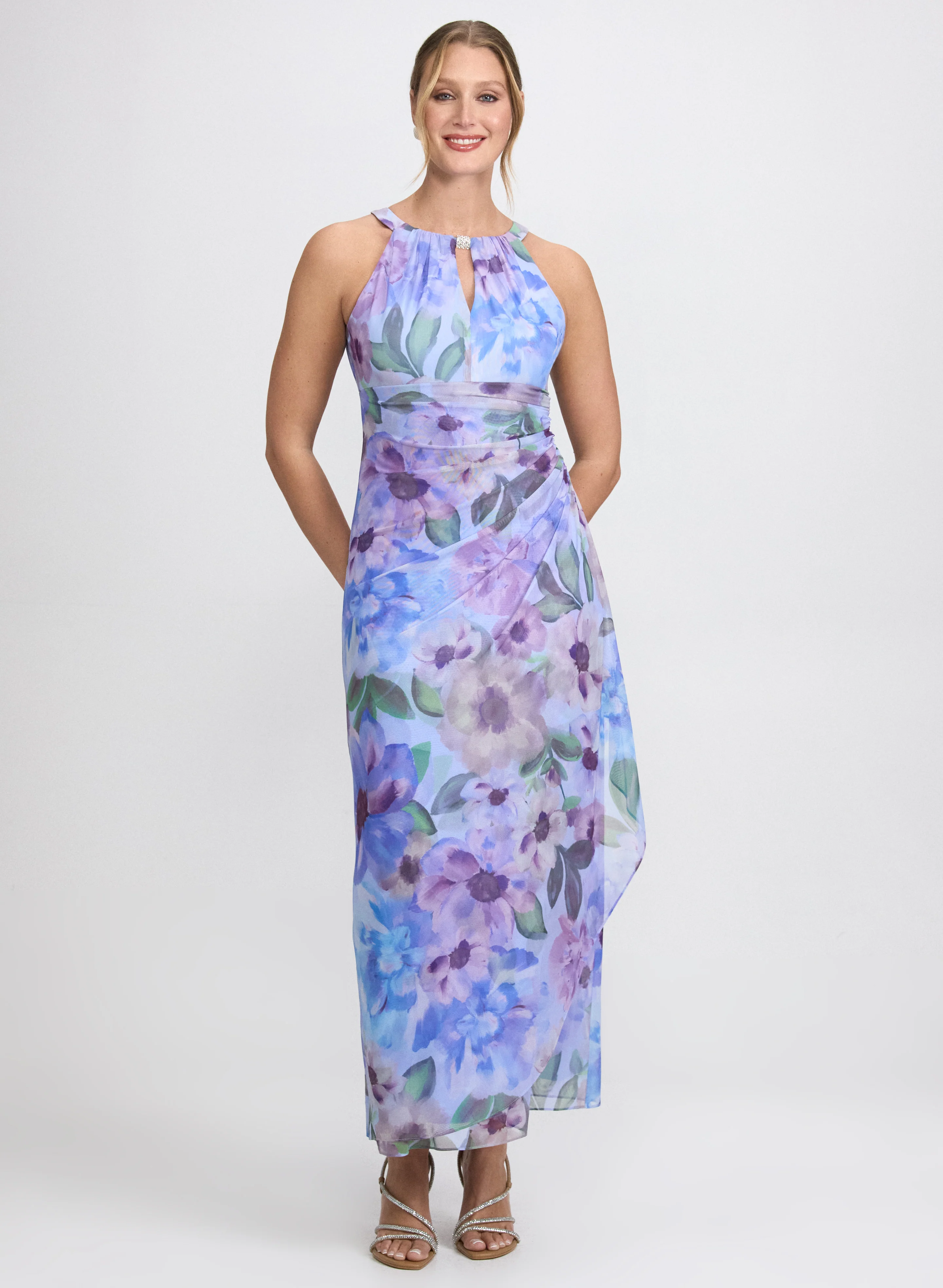 Floral Halter Dress