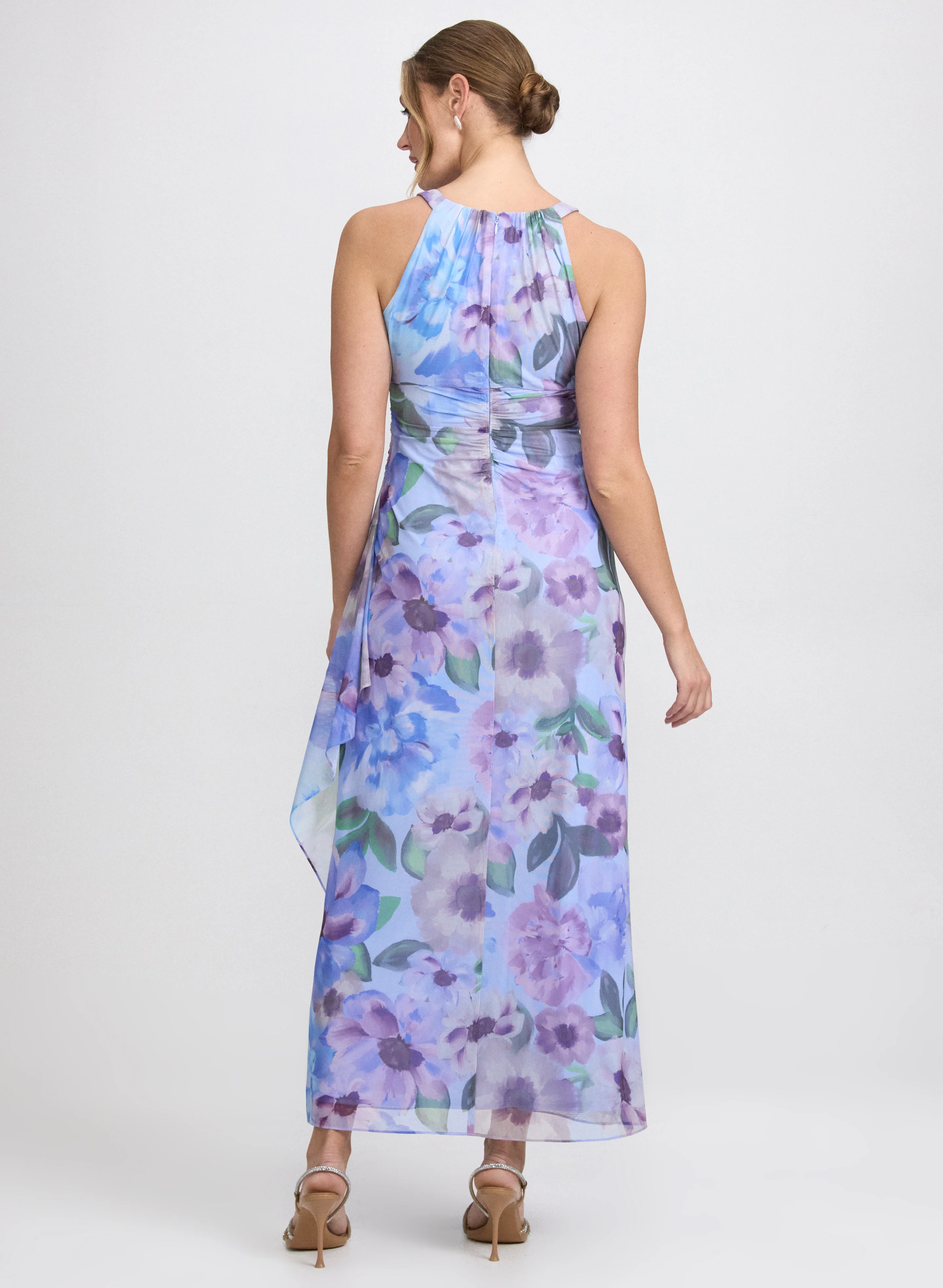 Floral Halter Dress - Image 4