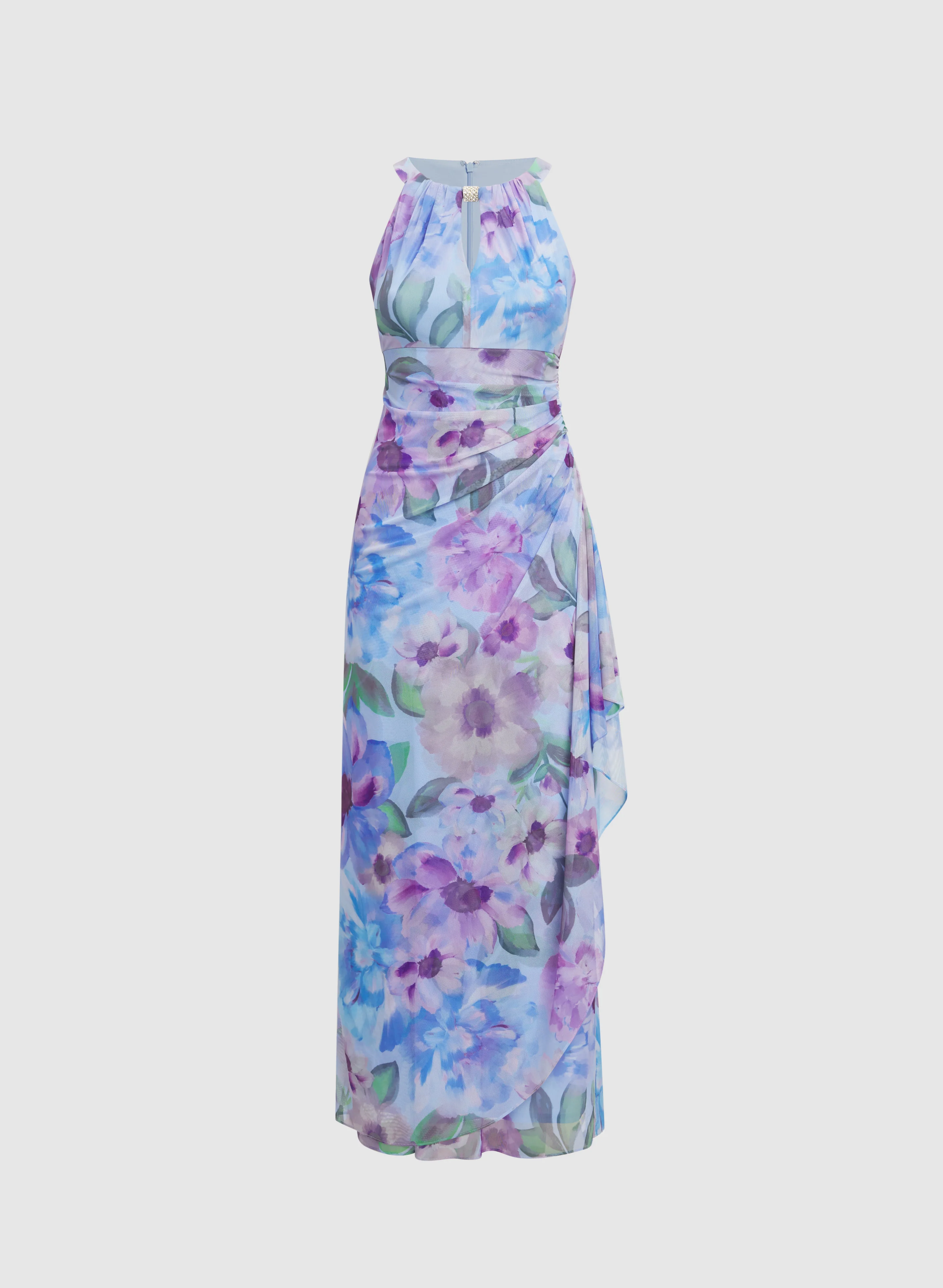 Floral Halter Dress - Image 5