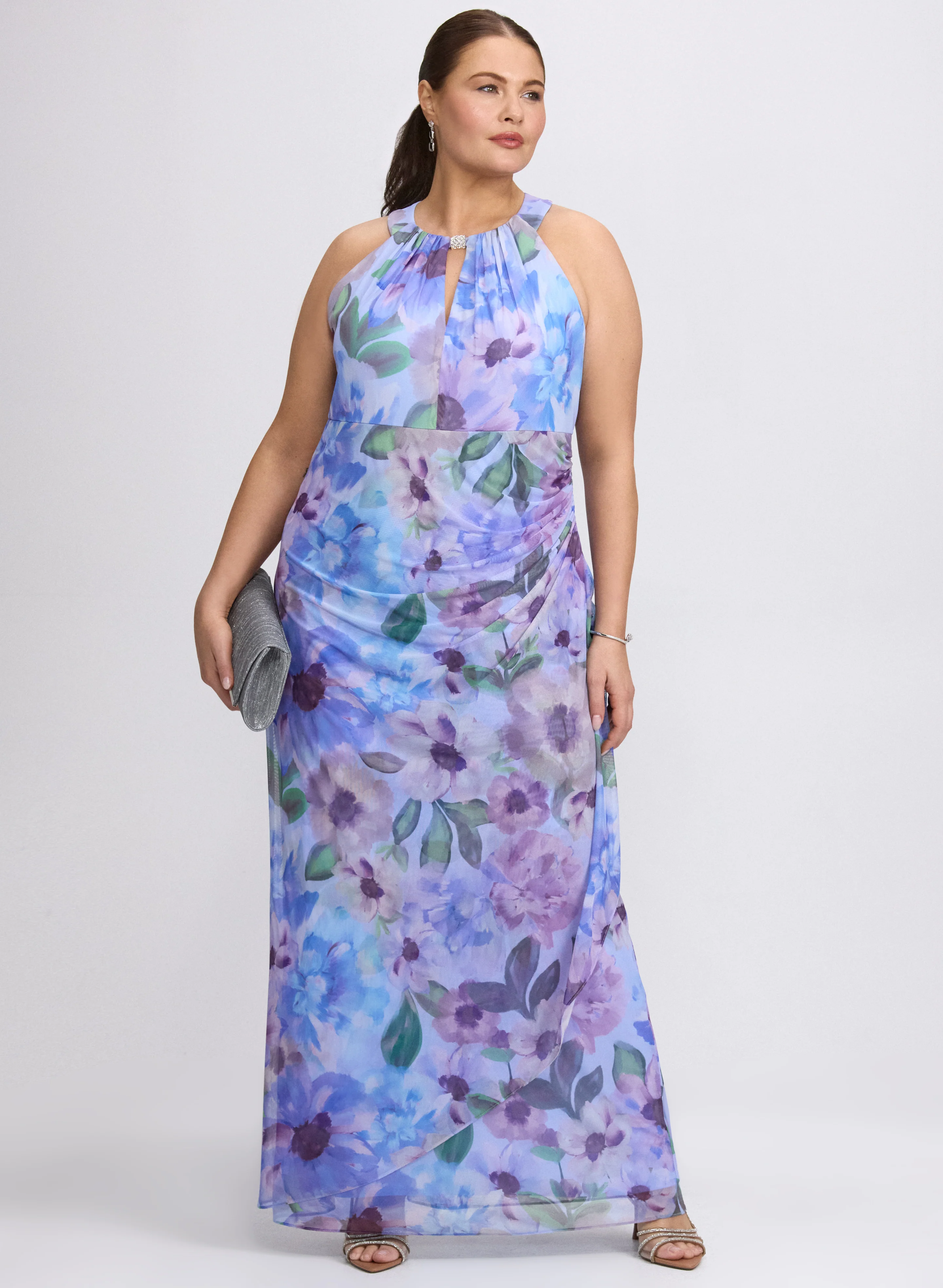 Floral Halter Dress
