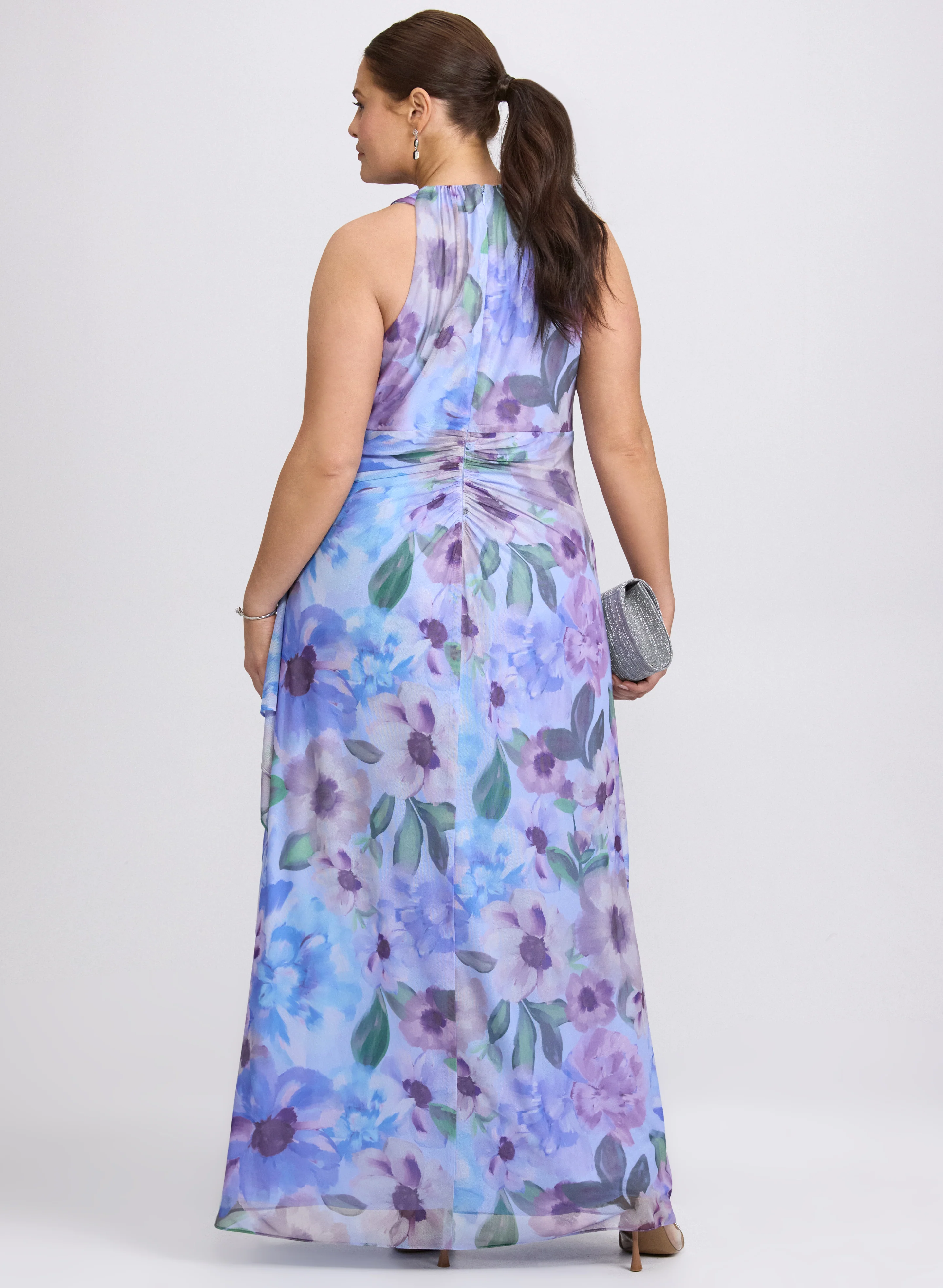 Floral Halter Dress - Image 6