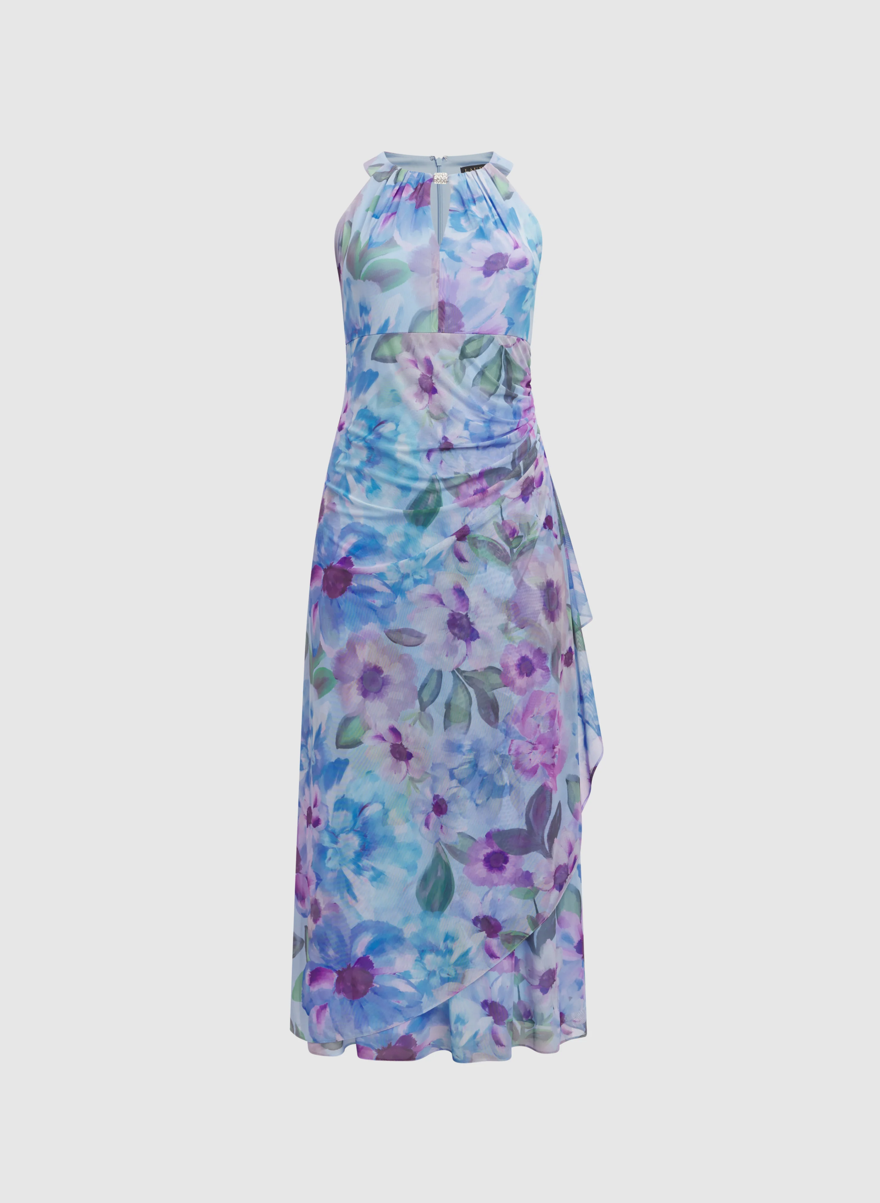 Floral Halter Dress - Image 7