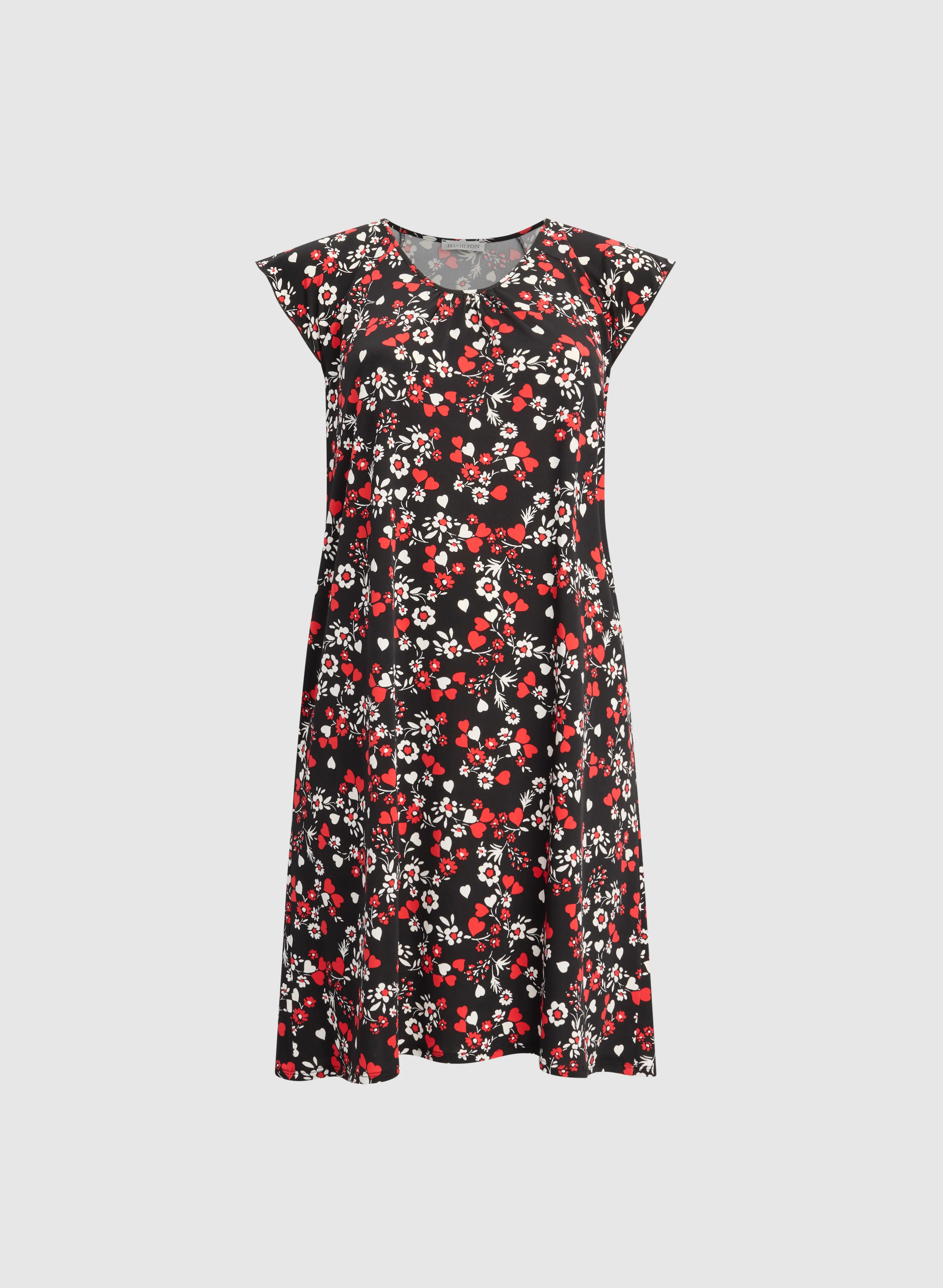 Floral & Heart Print Nightgown - Image 6