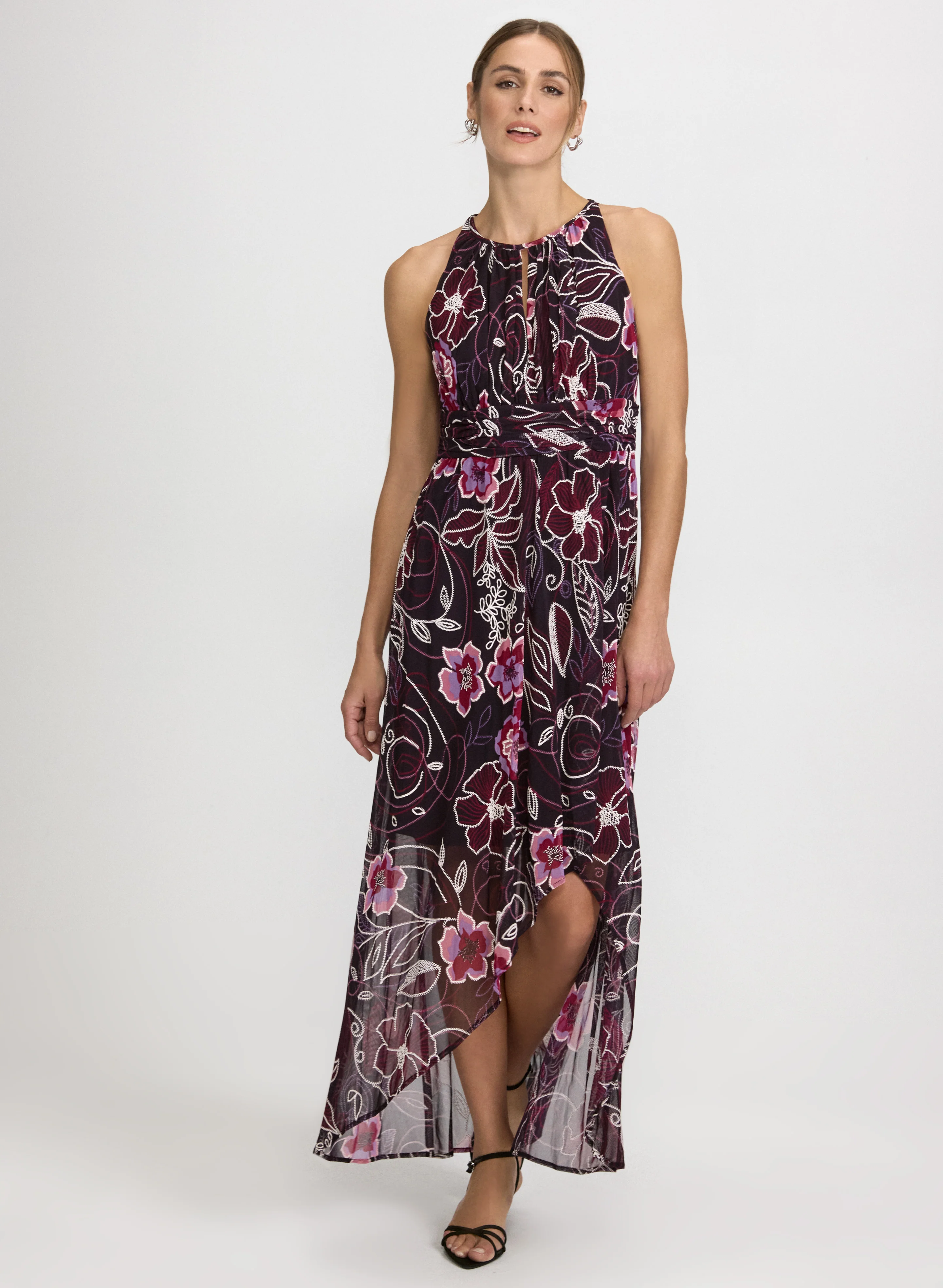 Floral High-Low Dress