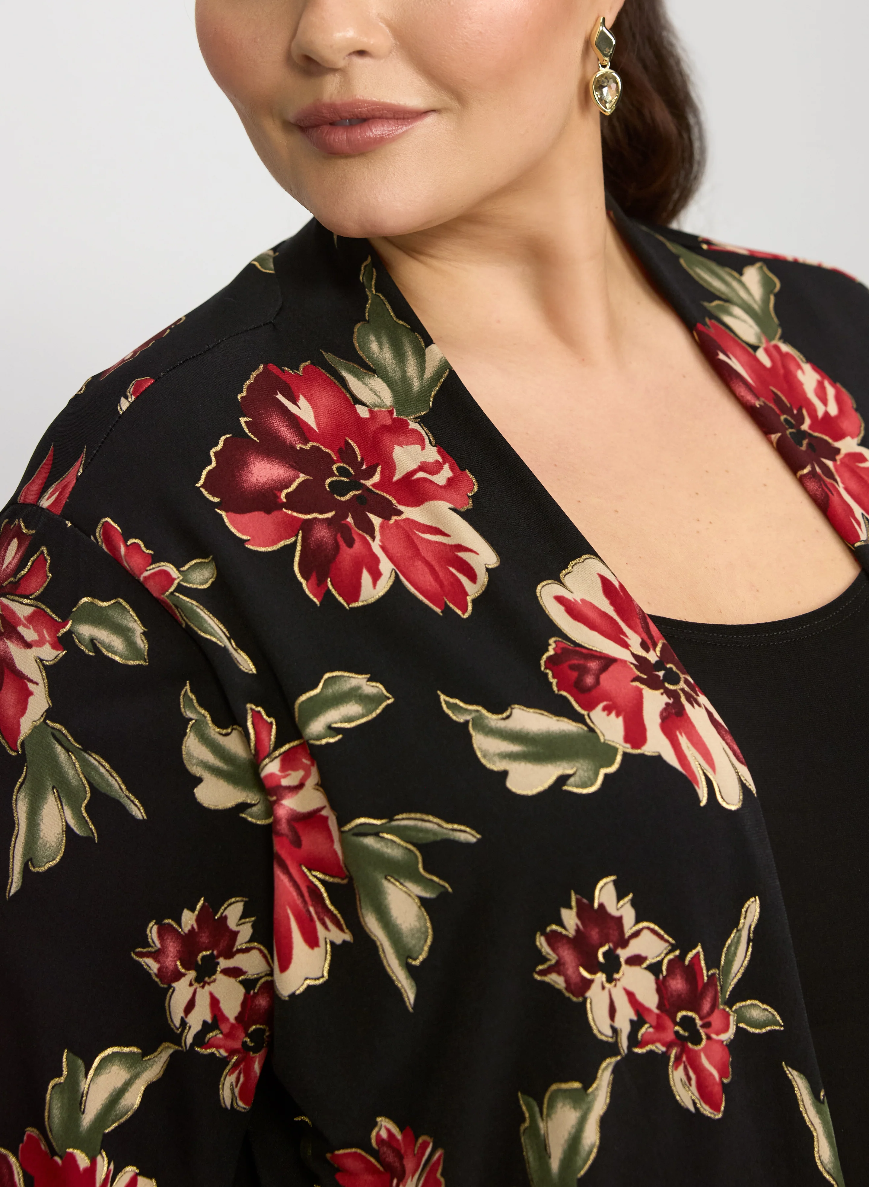 Floral Illusion Layered Top - Image 2