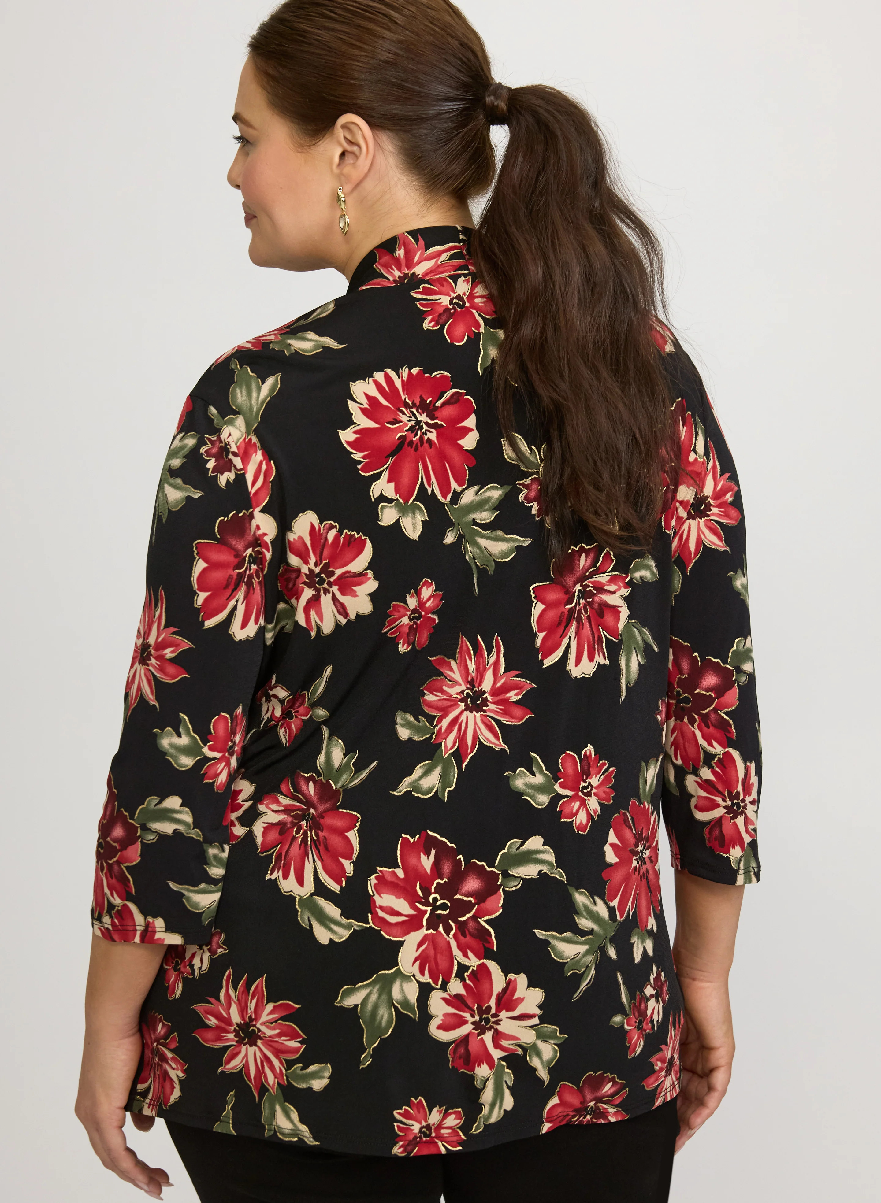 Floral Illusion Layered Top - Image 4