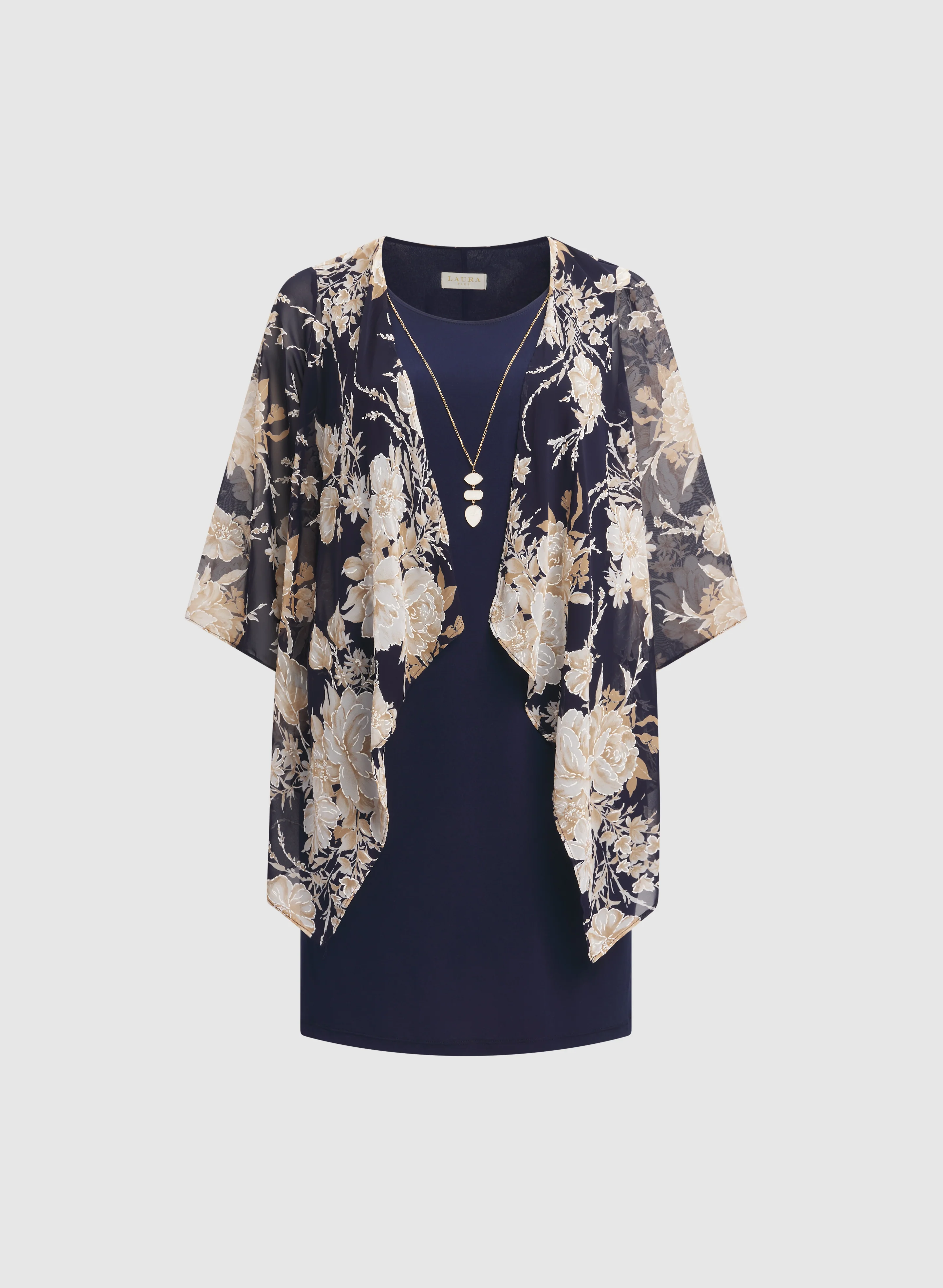 Floral Jacket & Jersey Dress - Image 6