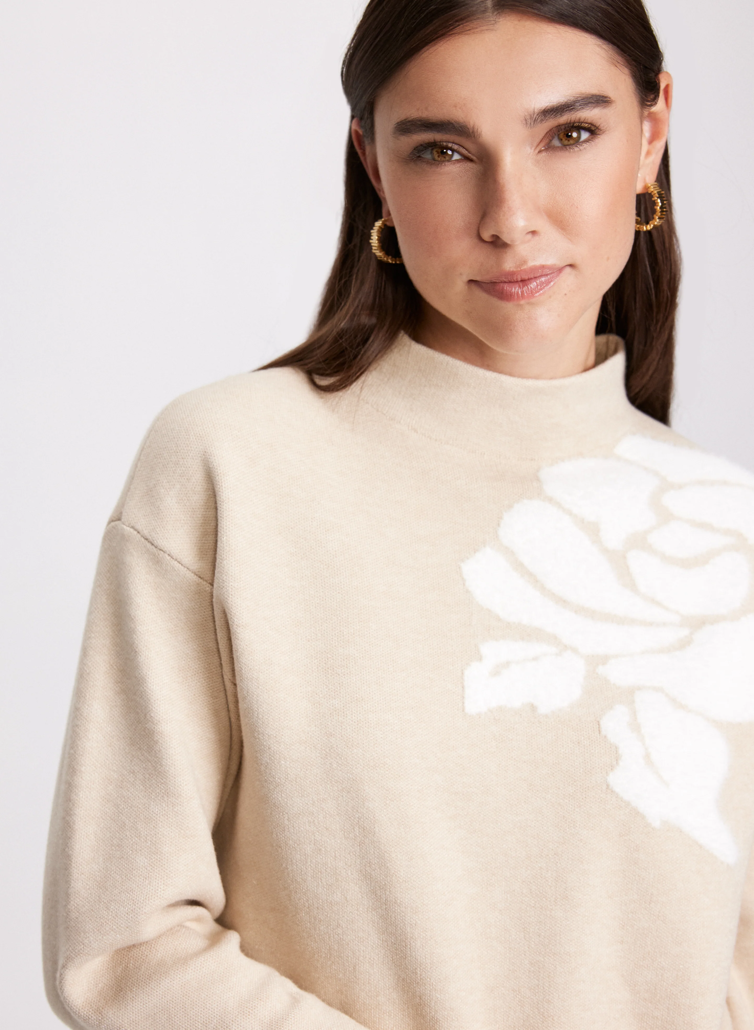 Floral Jacquard Sweater - Image 7