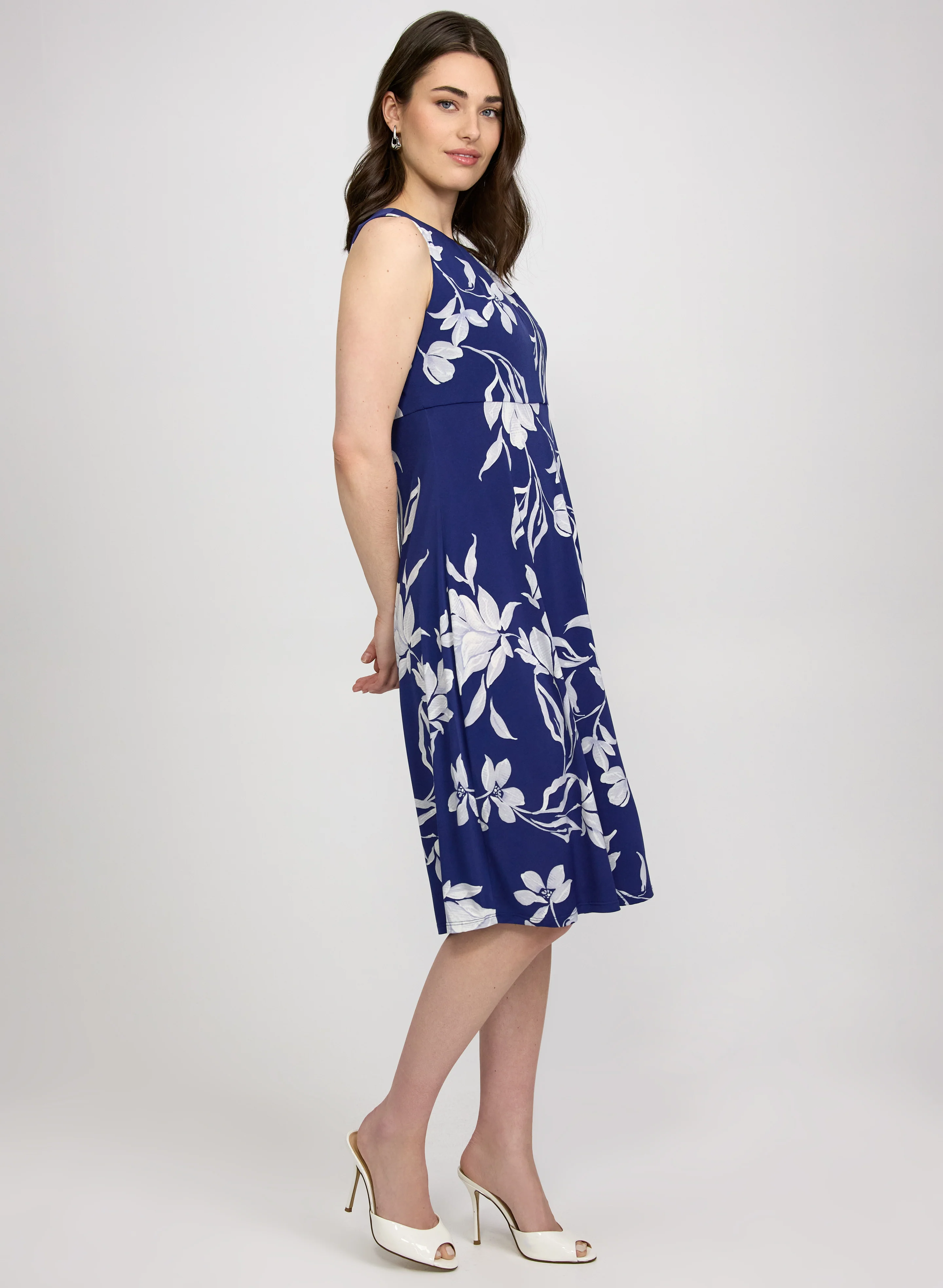 Floral Jersey Midi Dress - Image 2