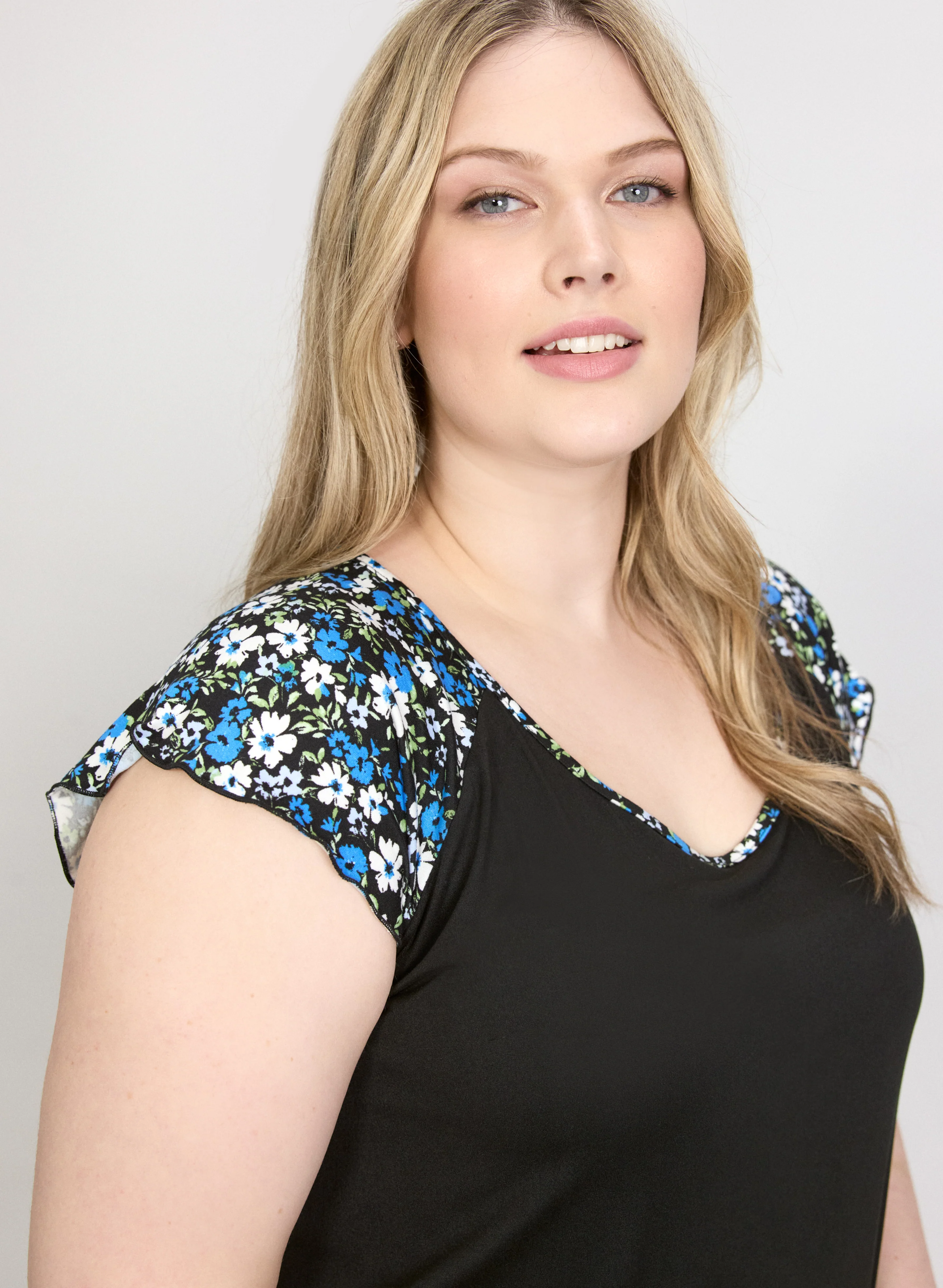 Floral Jersey Night Dress - Image 5
