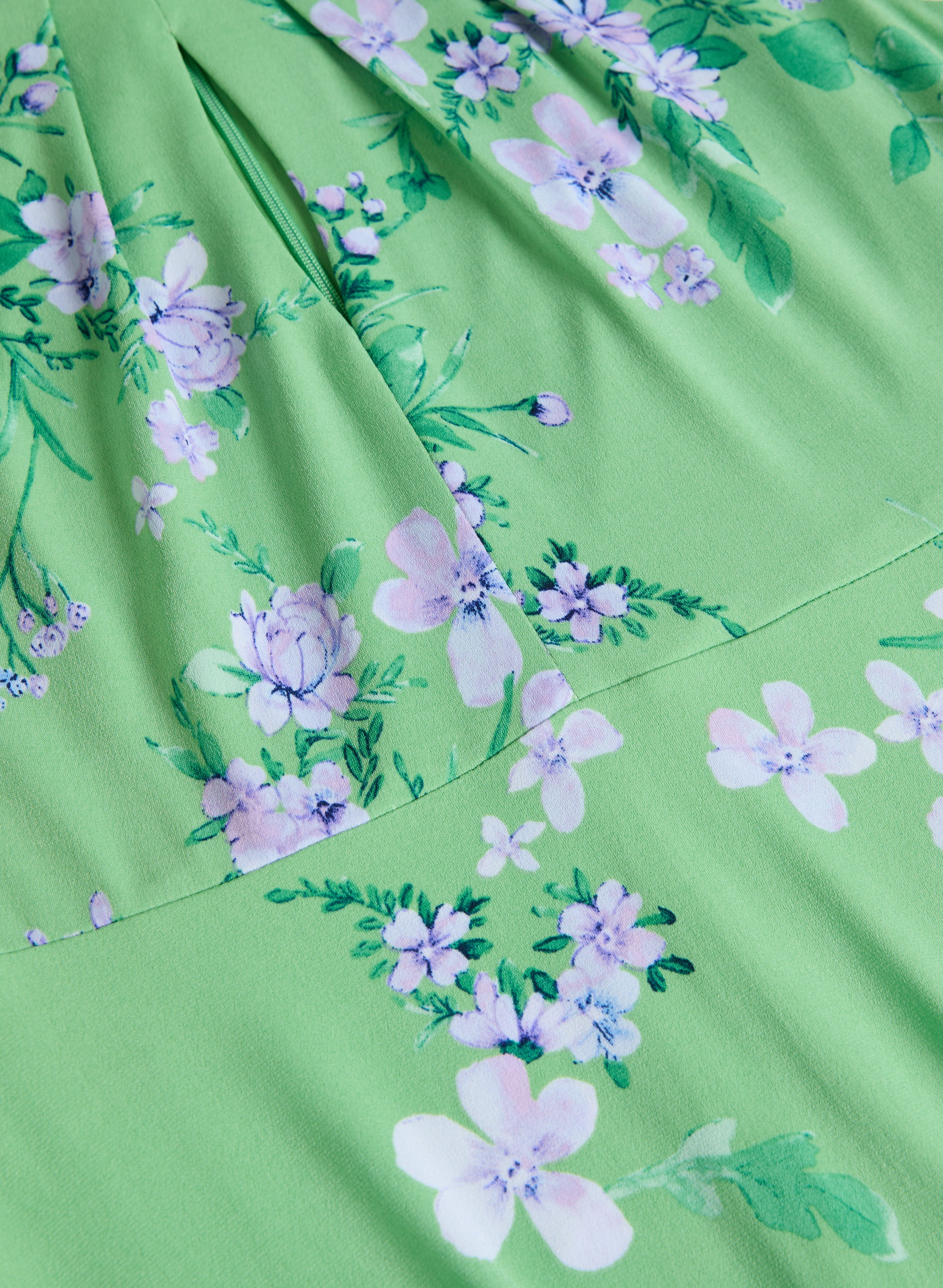 Floral Keyhole Dress - Image 6