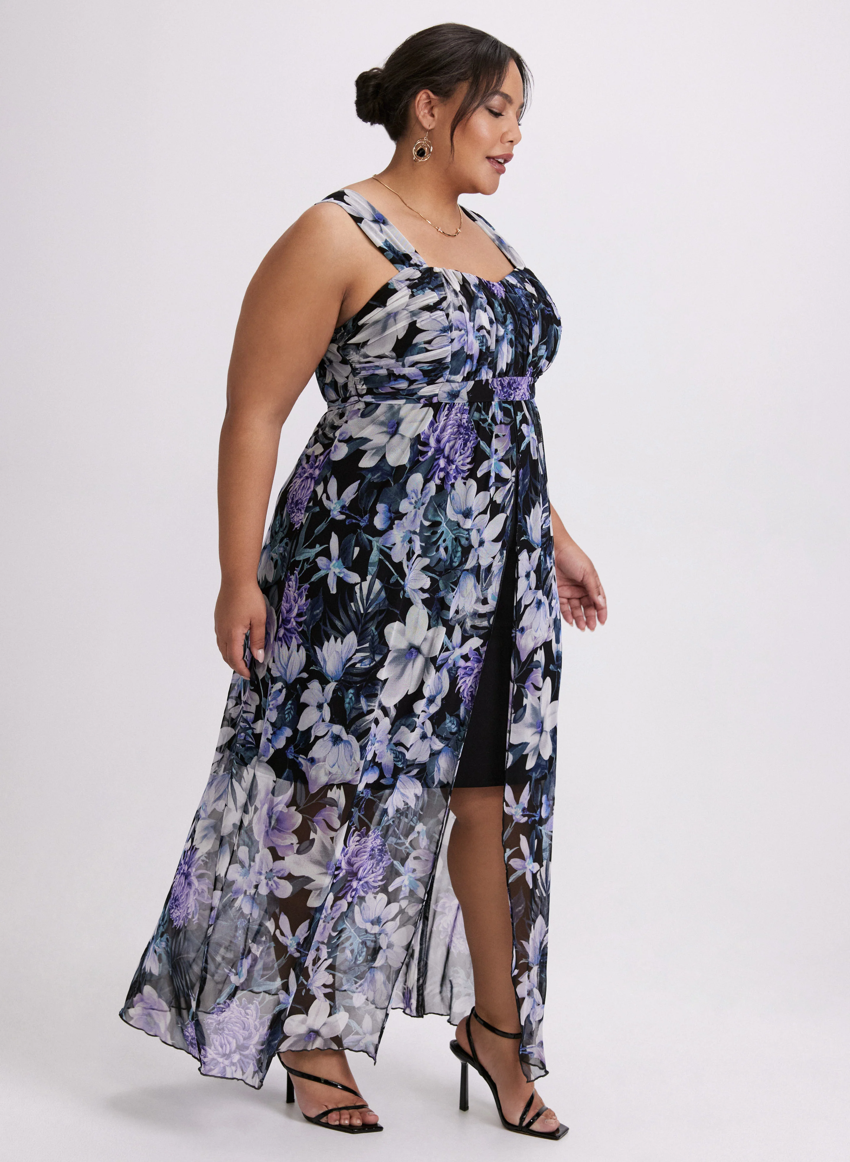 Floral Mesh Dress - Image 2