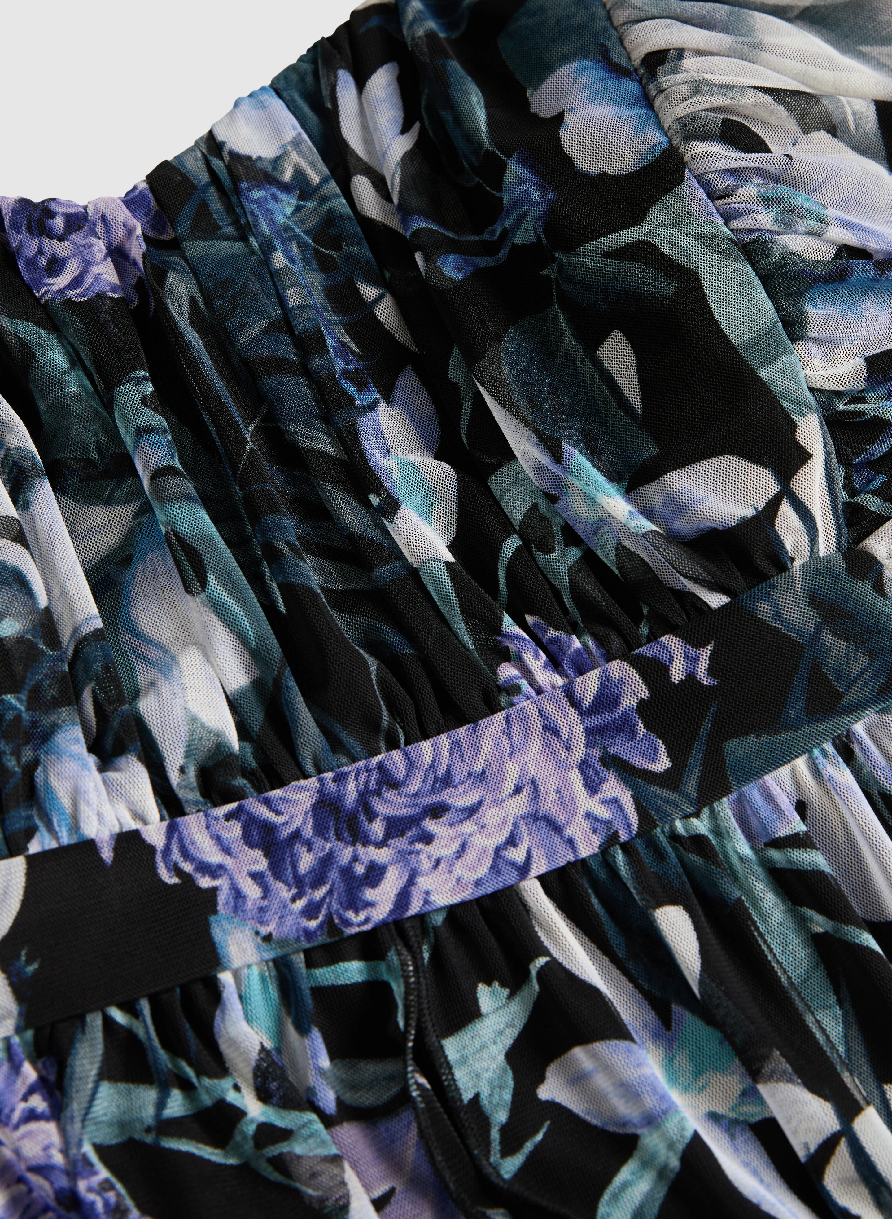 Floral Mesh Dress - Image 7