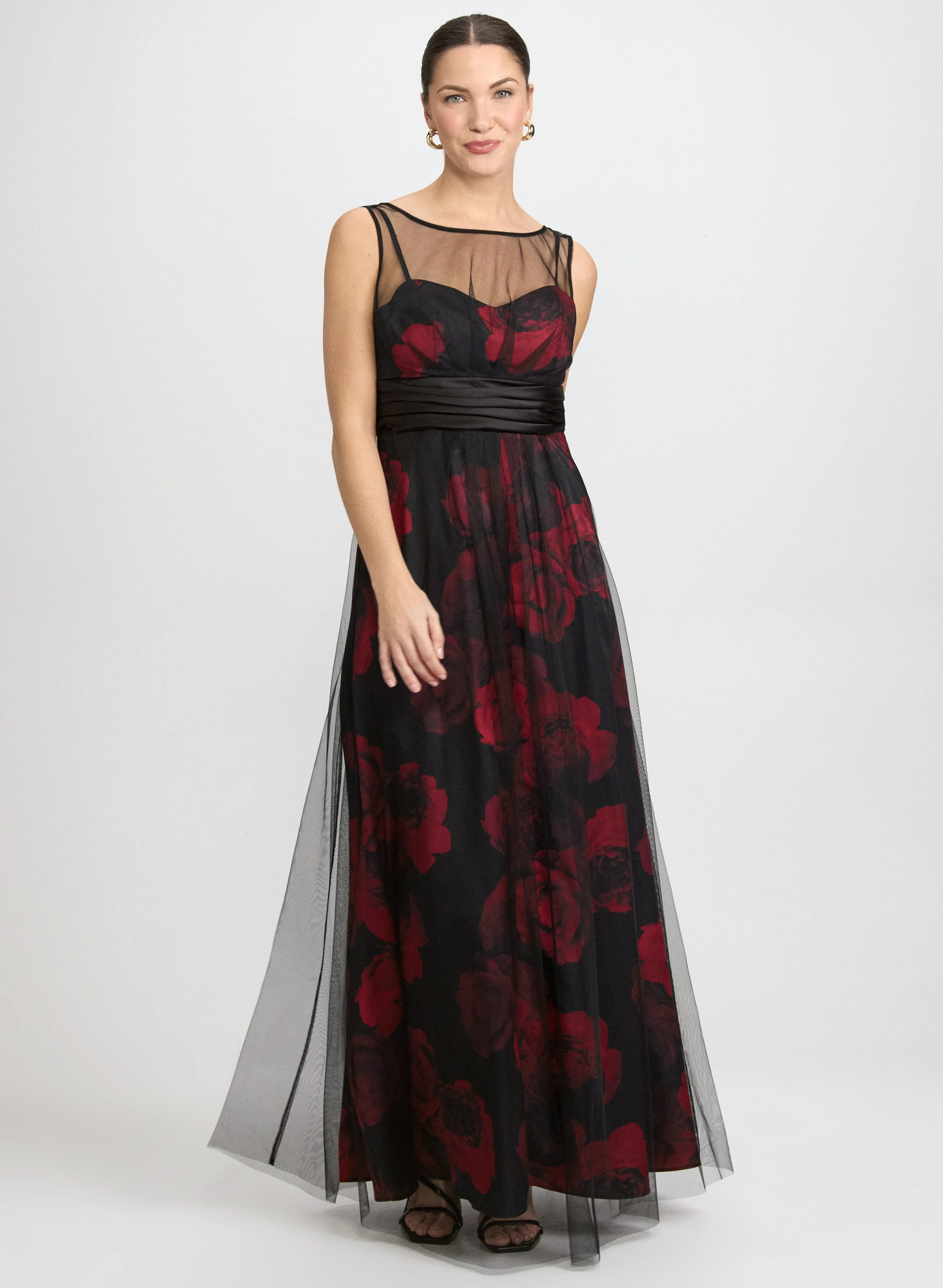 Floral Mesh Dress