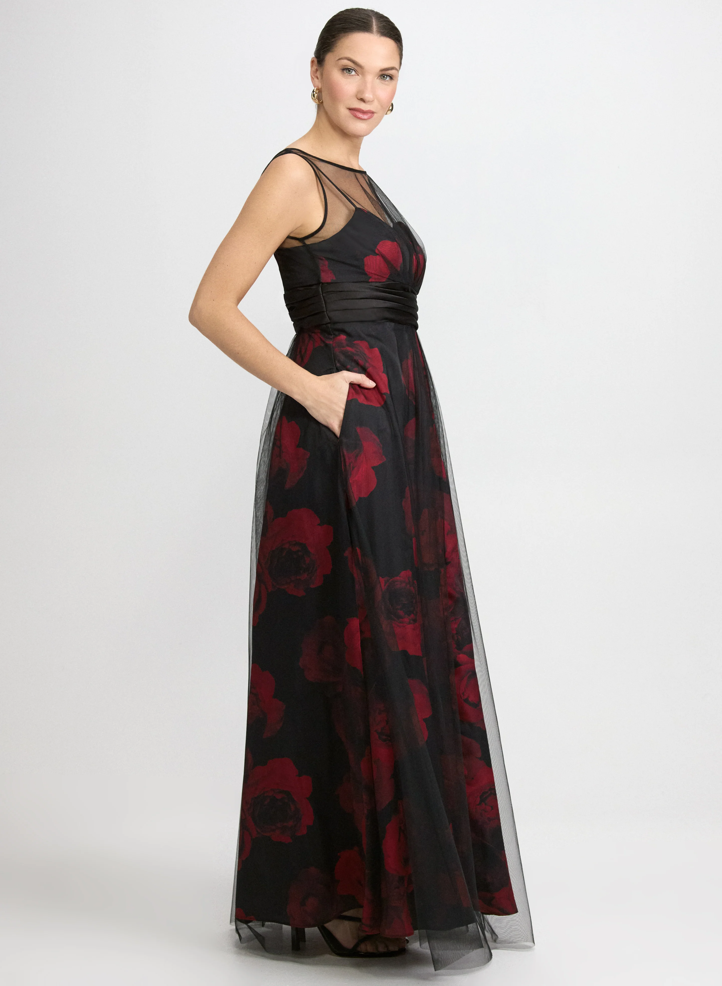 Floral Mesh Dress - Image 2