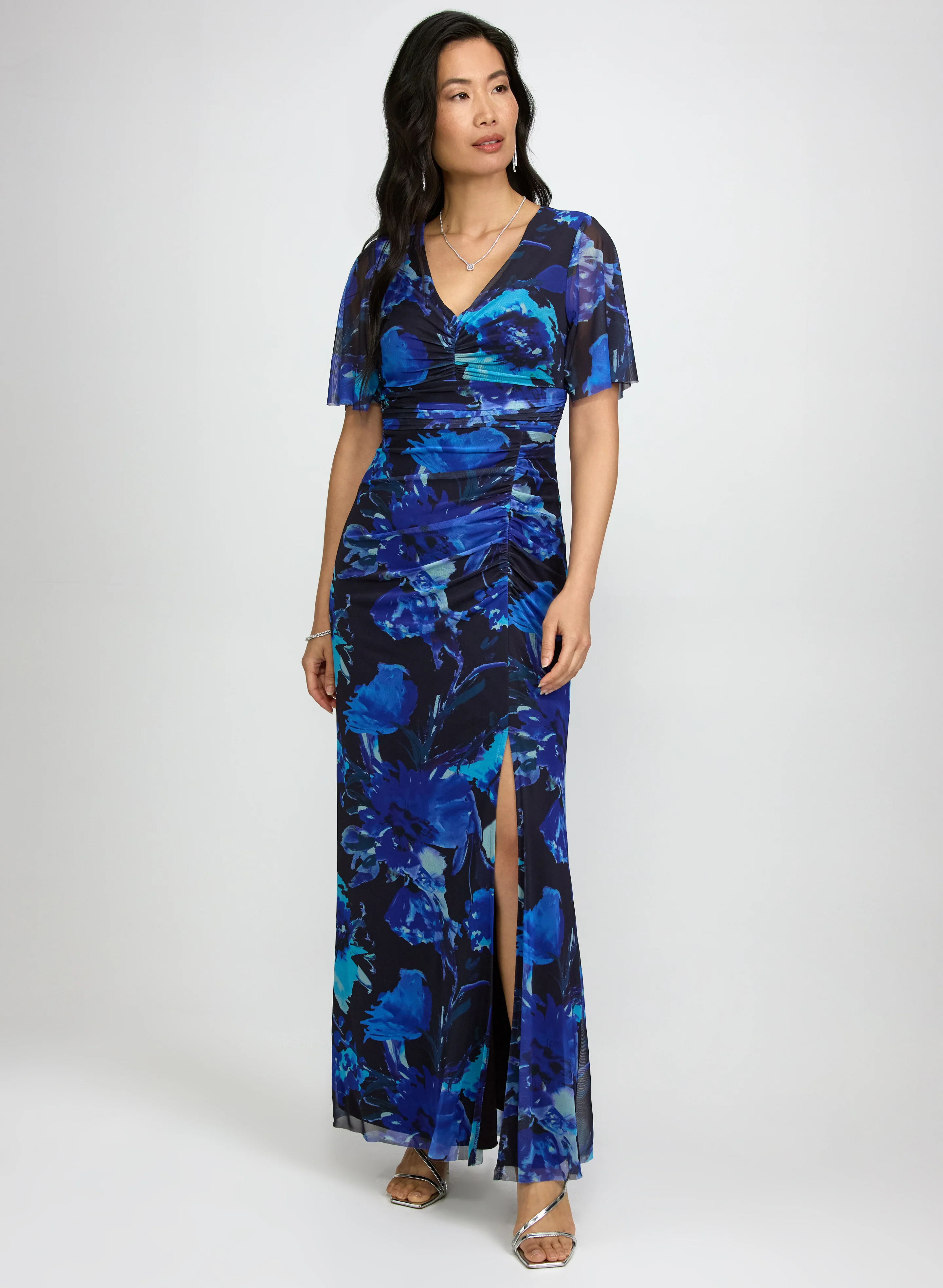 Floral Mesh Dress