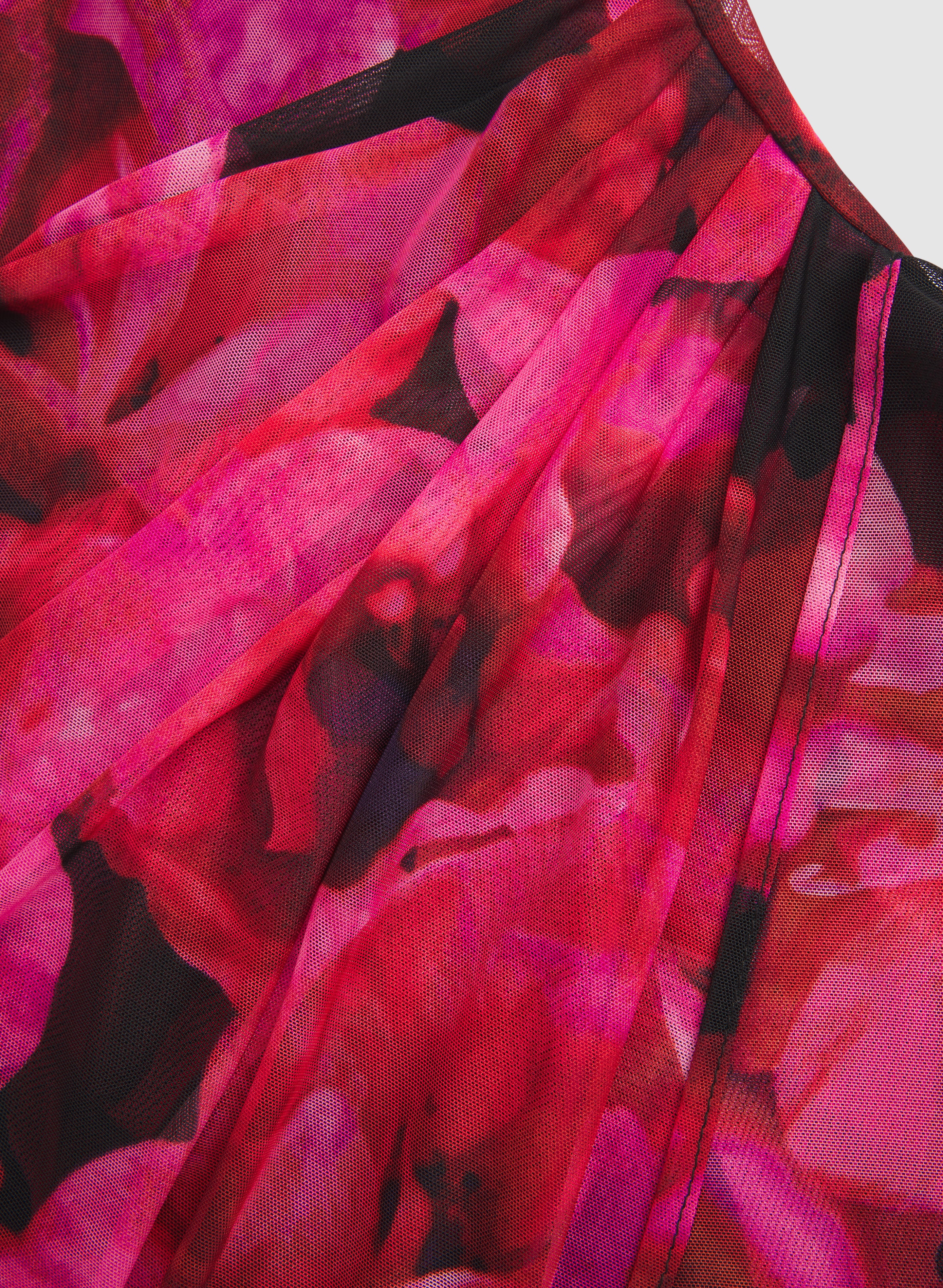 Floral Mesh Dress - Image 6