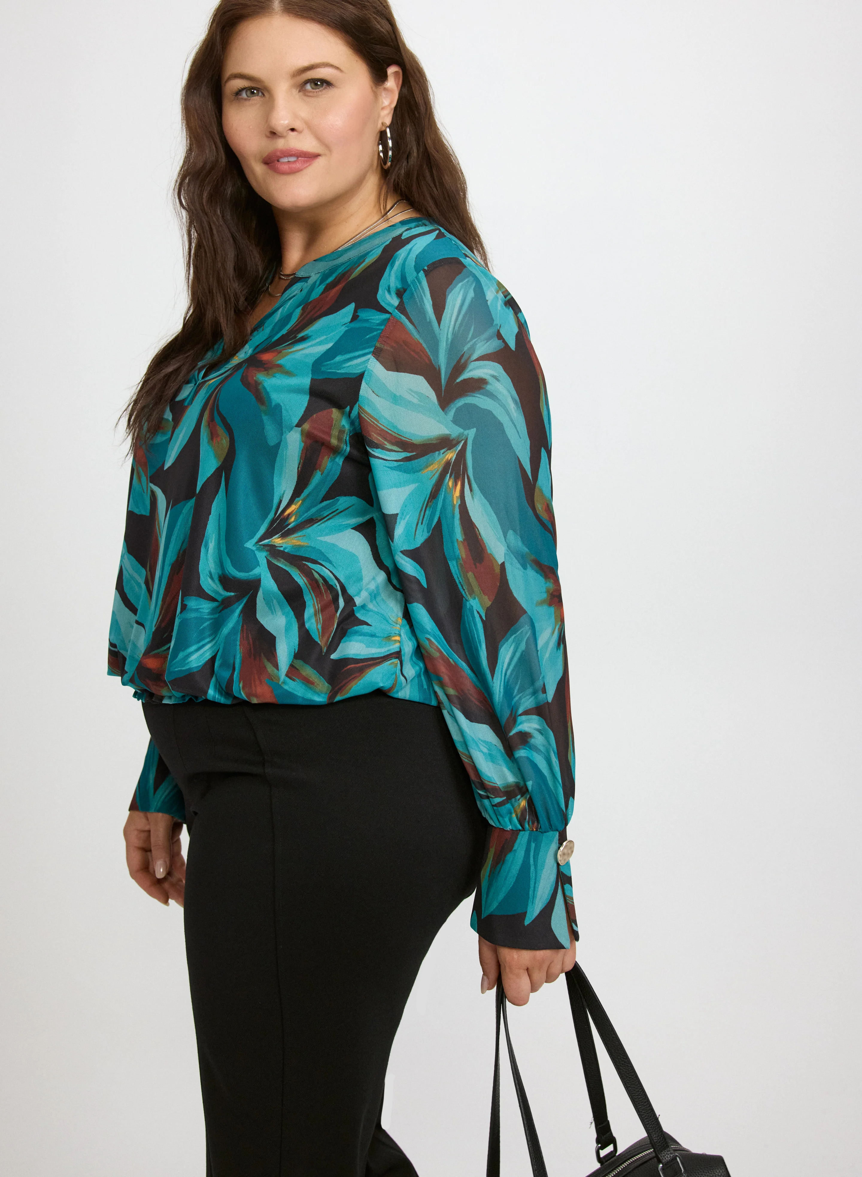 Floral Mesh Top - Image 2