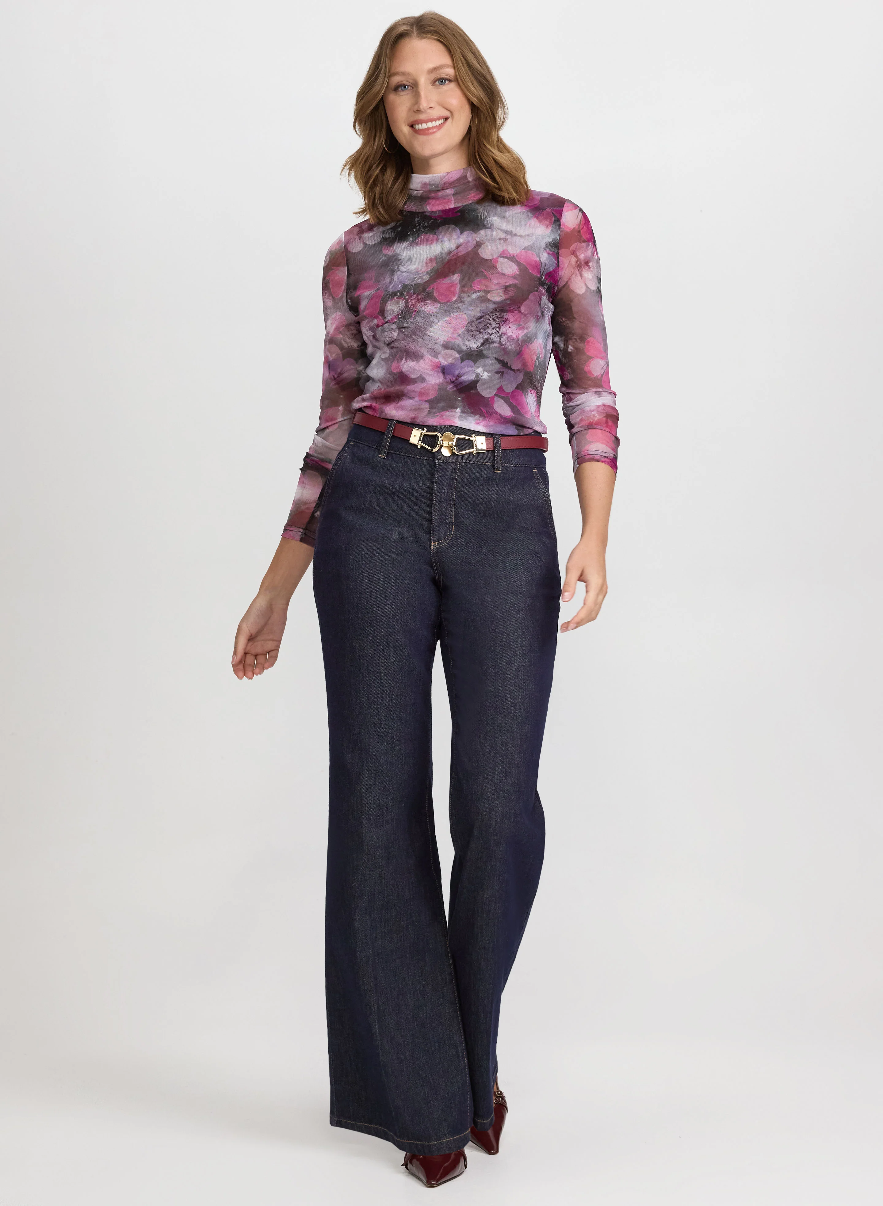 Floral Mesh Top - Image 3