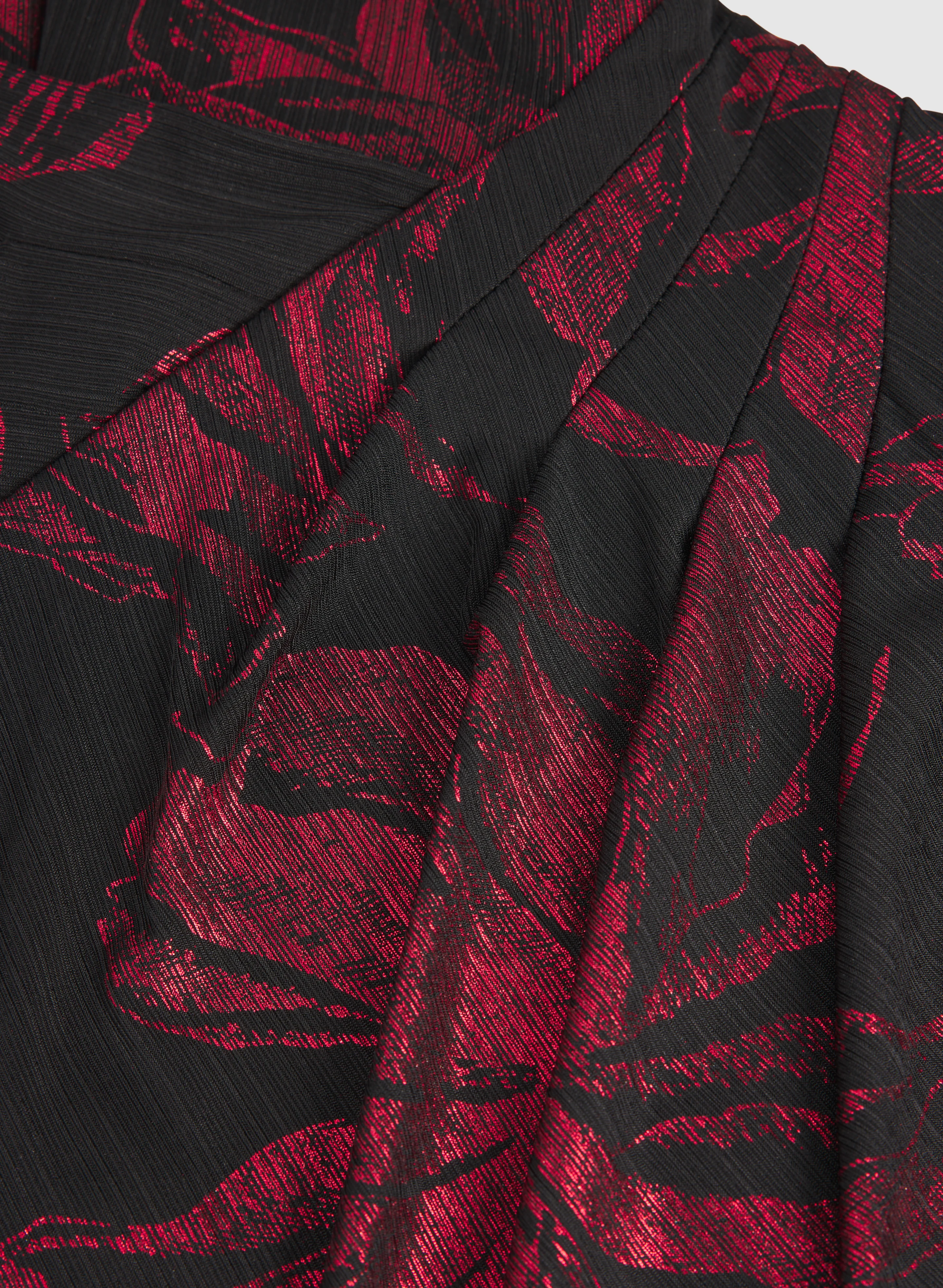 Floral Metallic Dress - Image 6