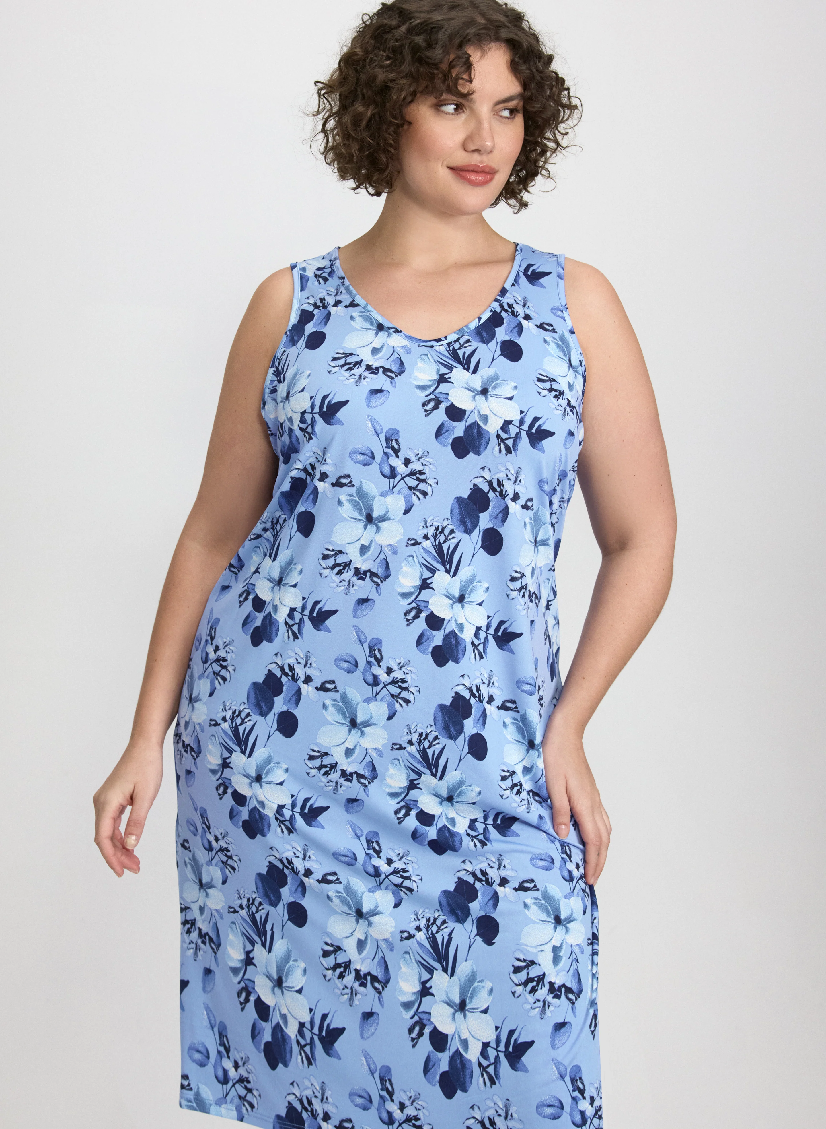 Floral Nightgown & Robe Set - Image 5