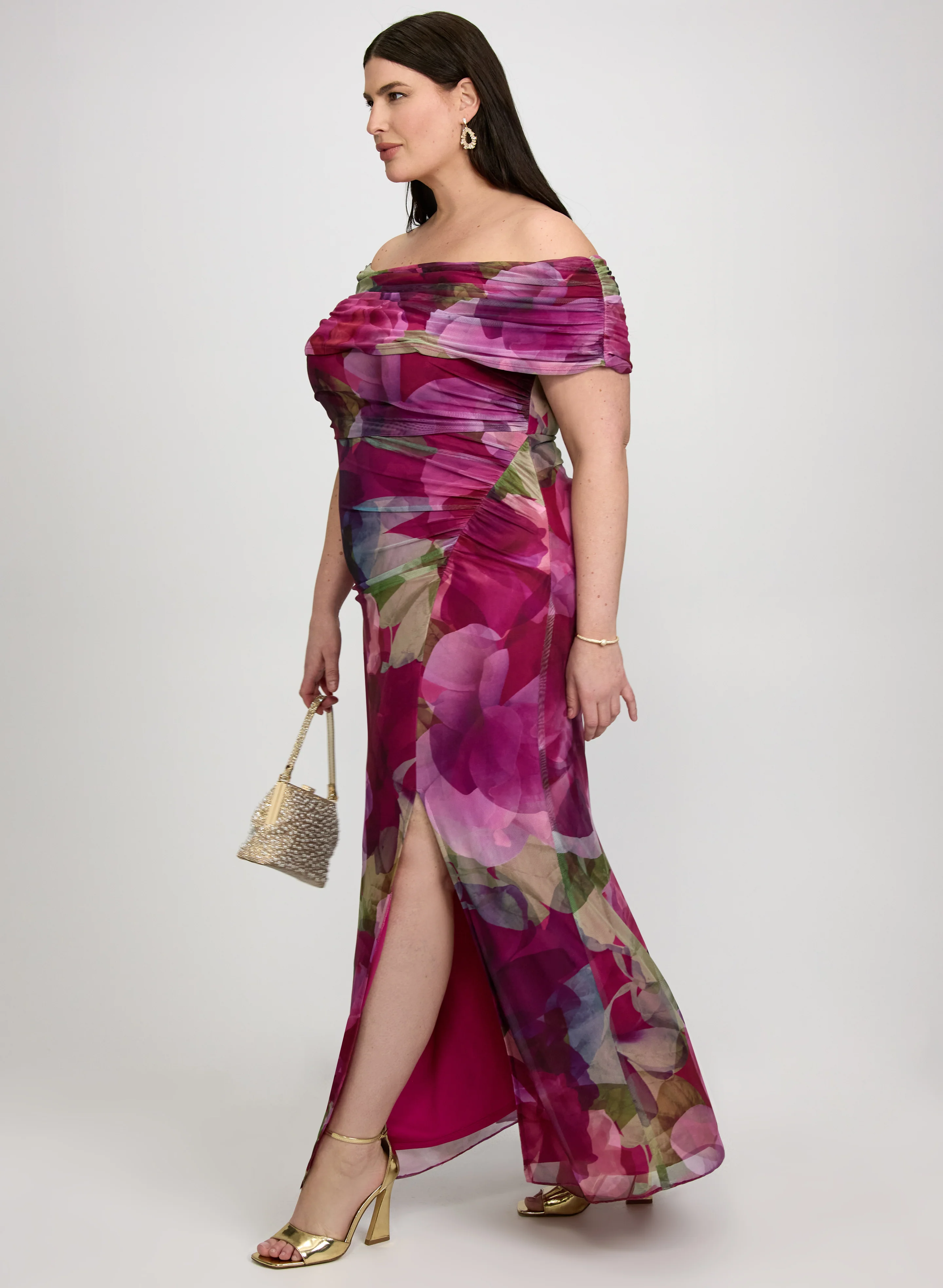 Floral Off-Shoulder Dress - Image 3