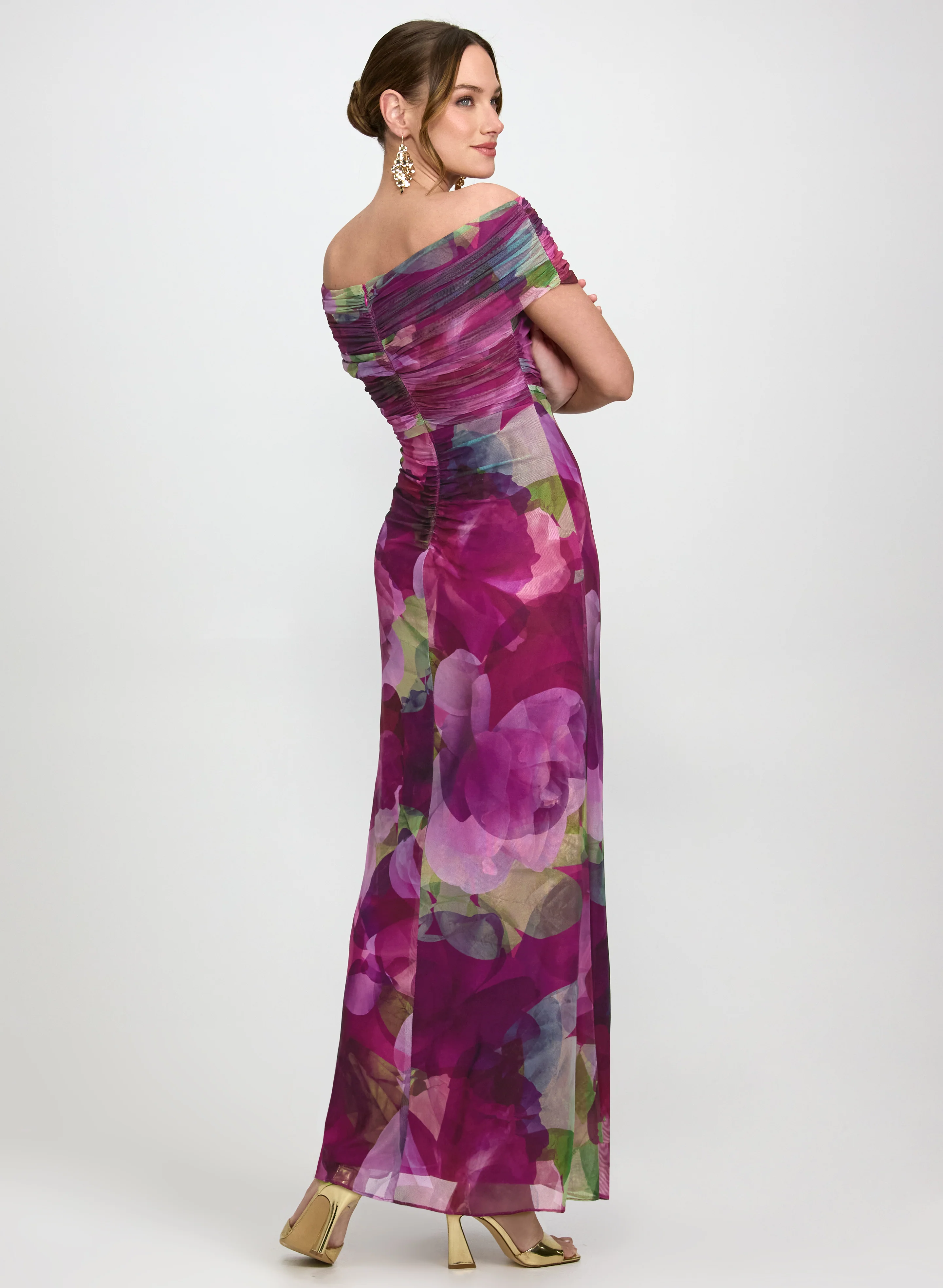 Floral Off-Shoulder Dress - Image 4