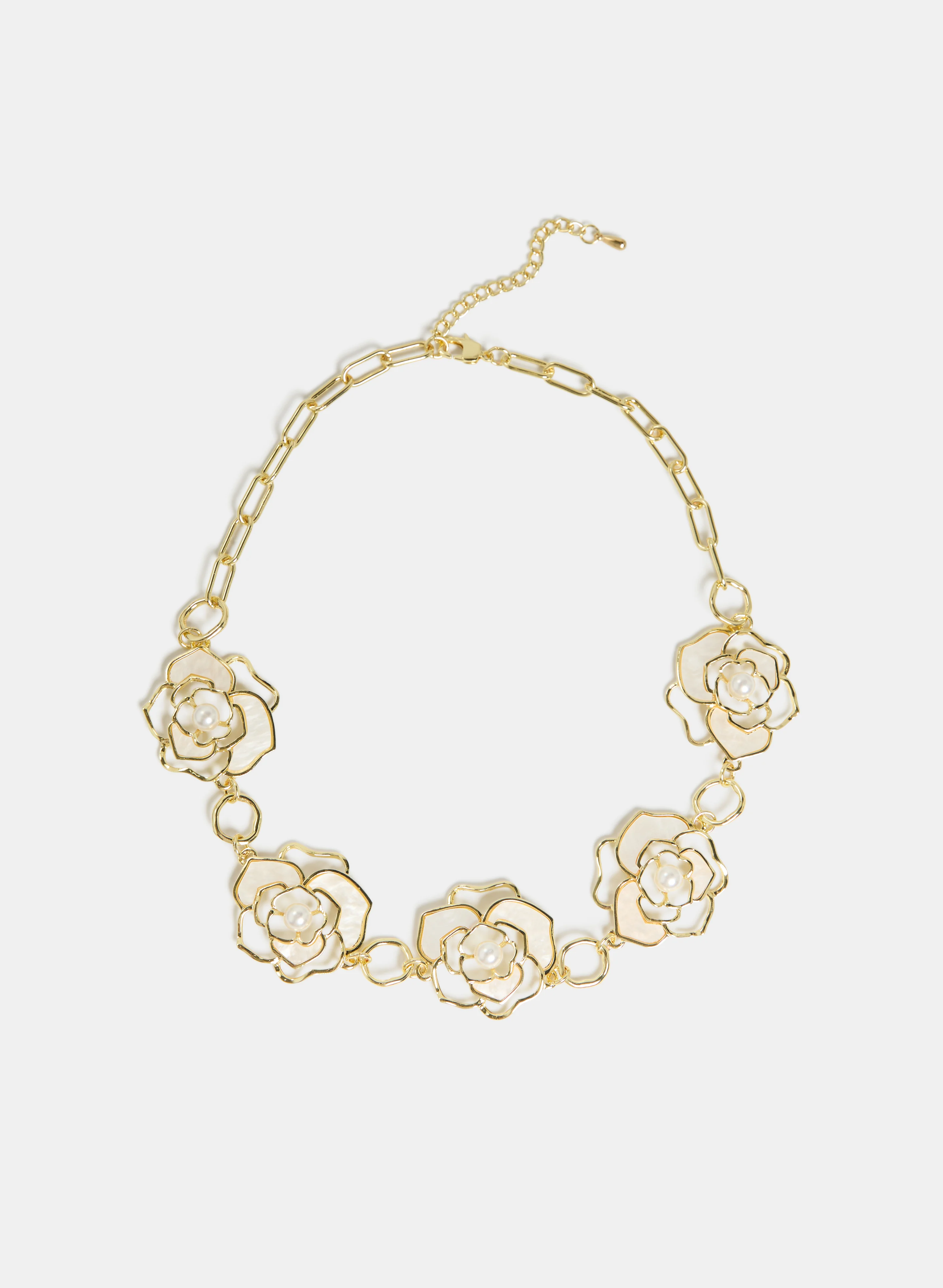 Floral Outline Necklace