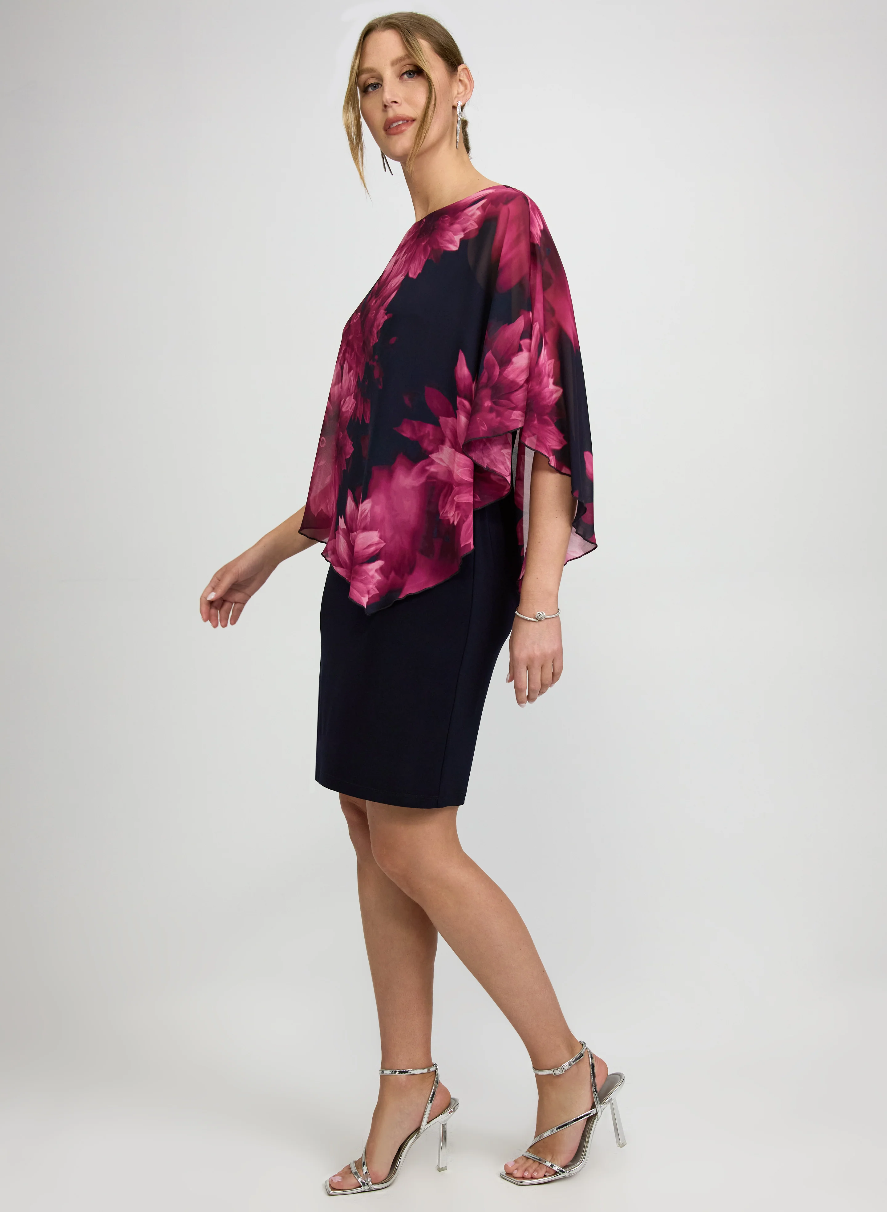 Floral Overlay Dress - Image 2