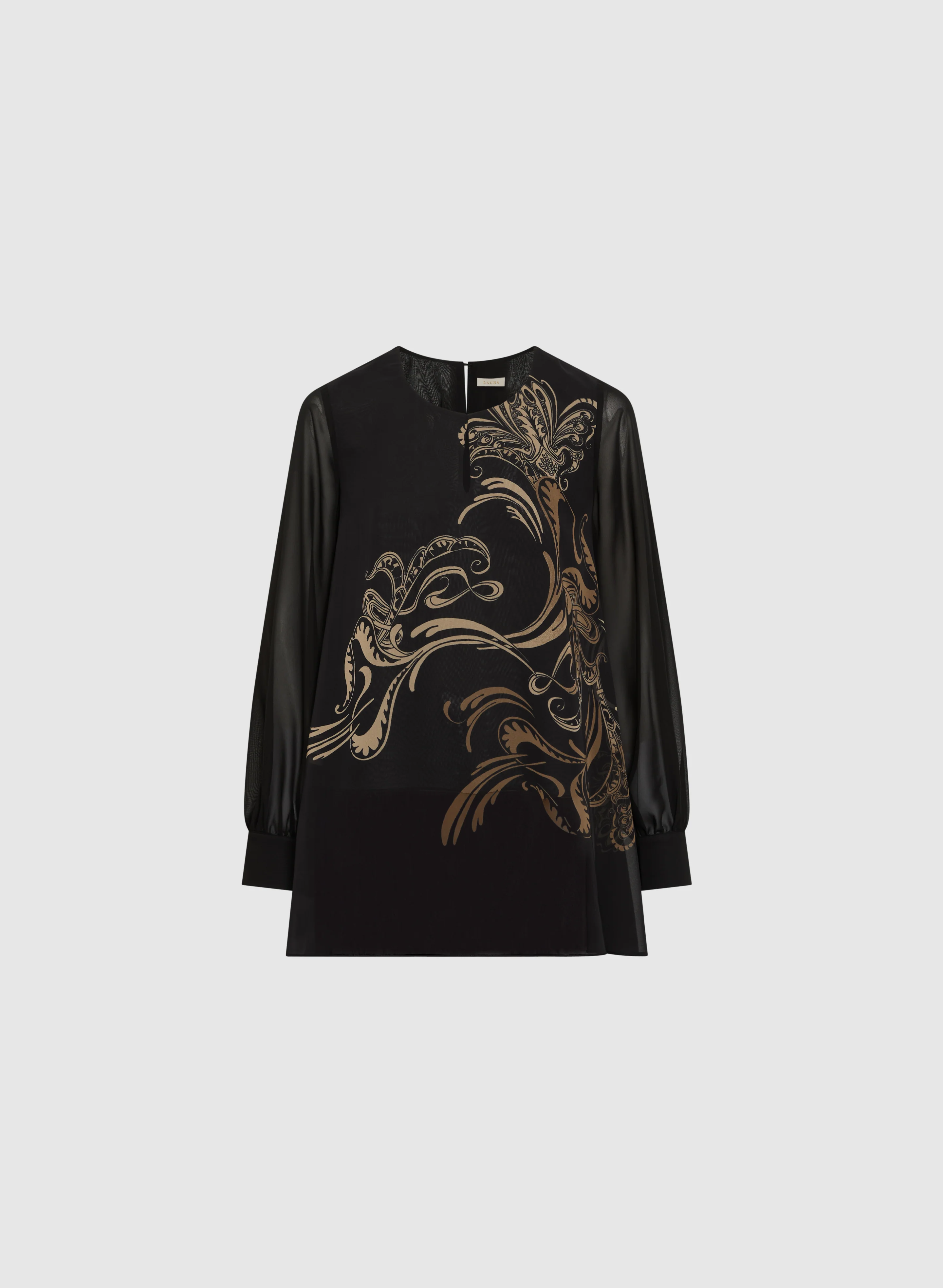 Floral Placement Print Blouse - Image 6