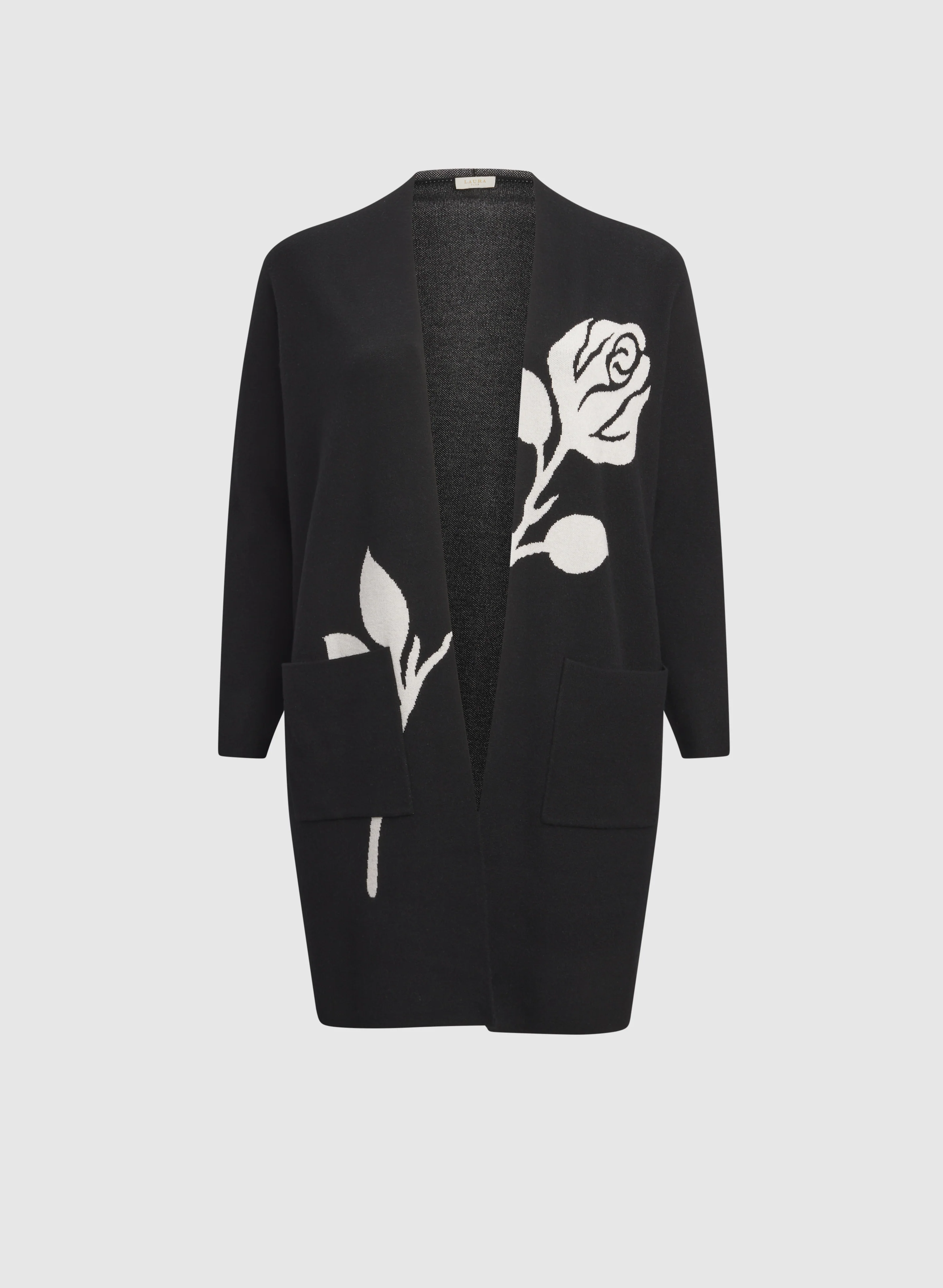 Floral Placement Print Cardigan - Image 6