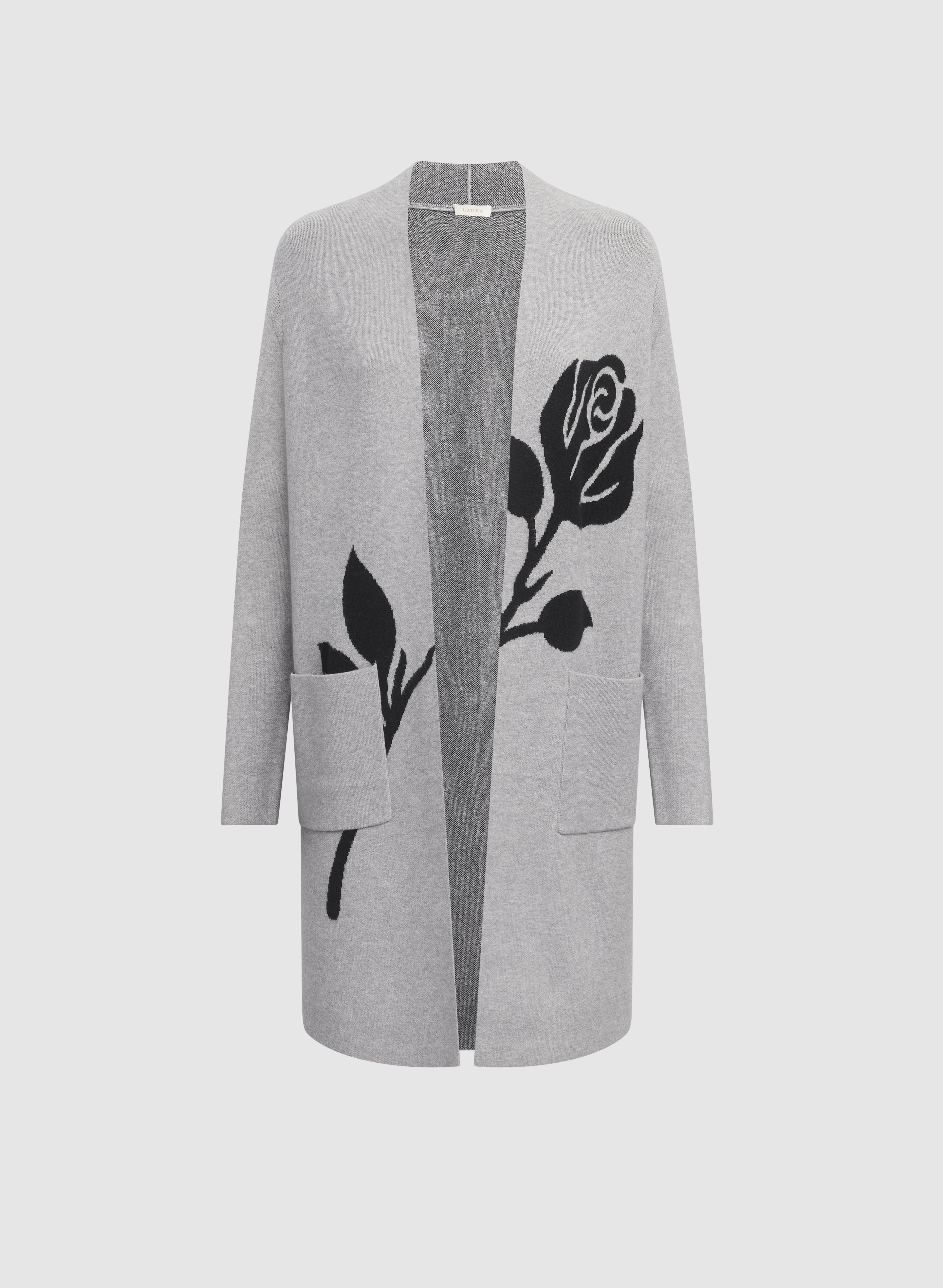 Floral Placement Print Cardigan - Image 6