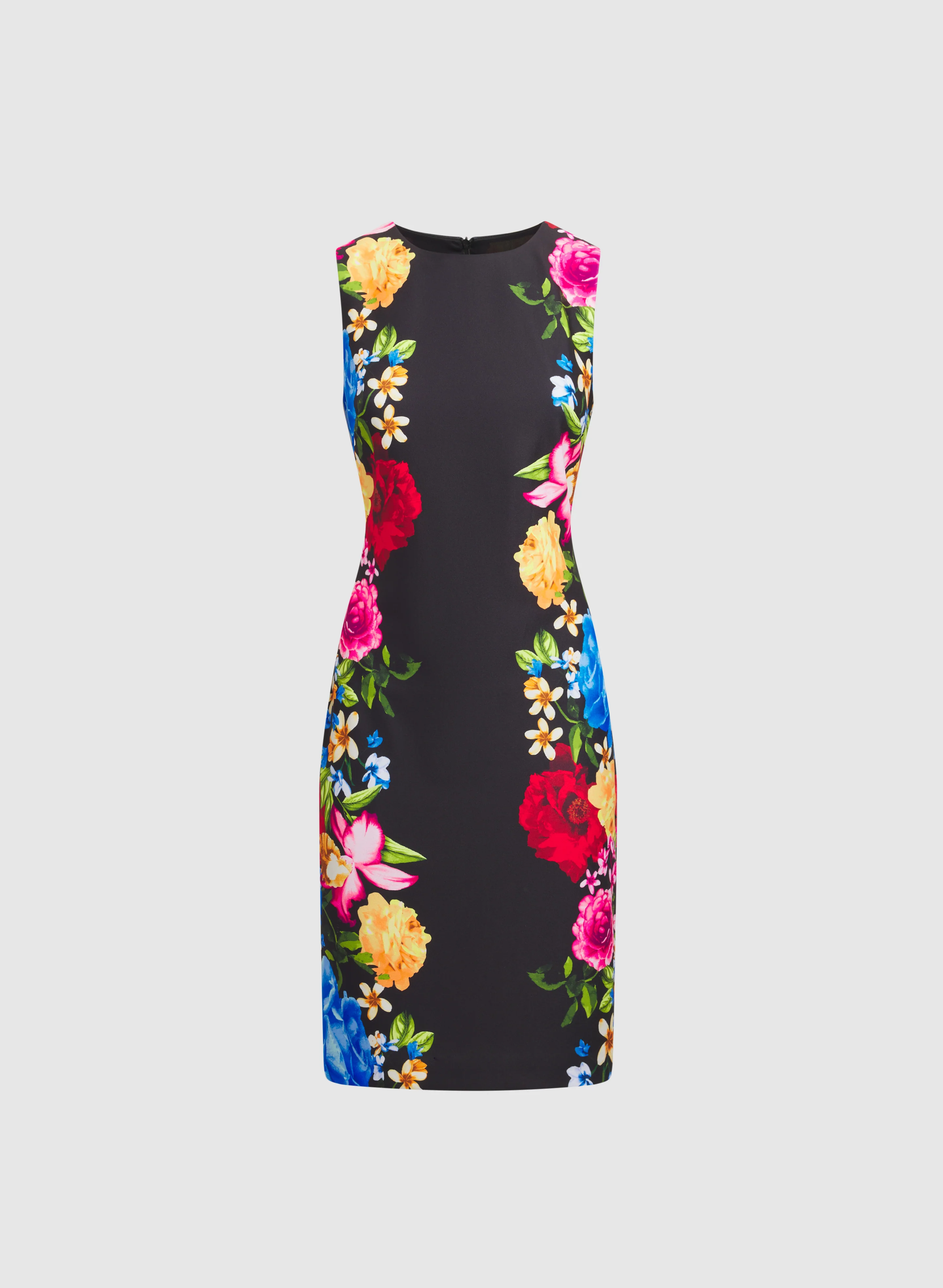 Floral Placement Print Dress - Image 5