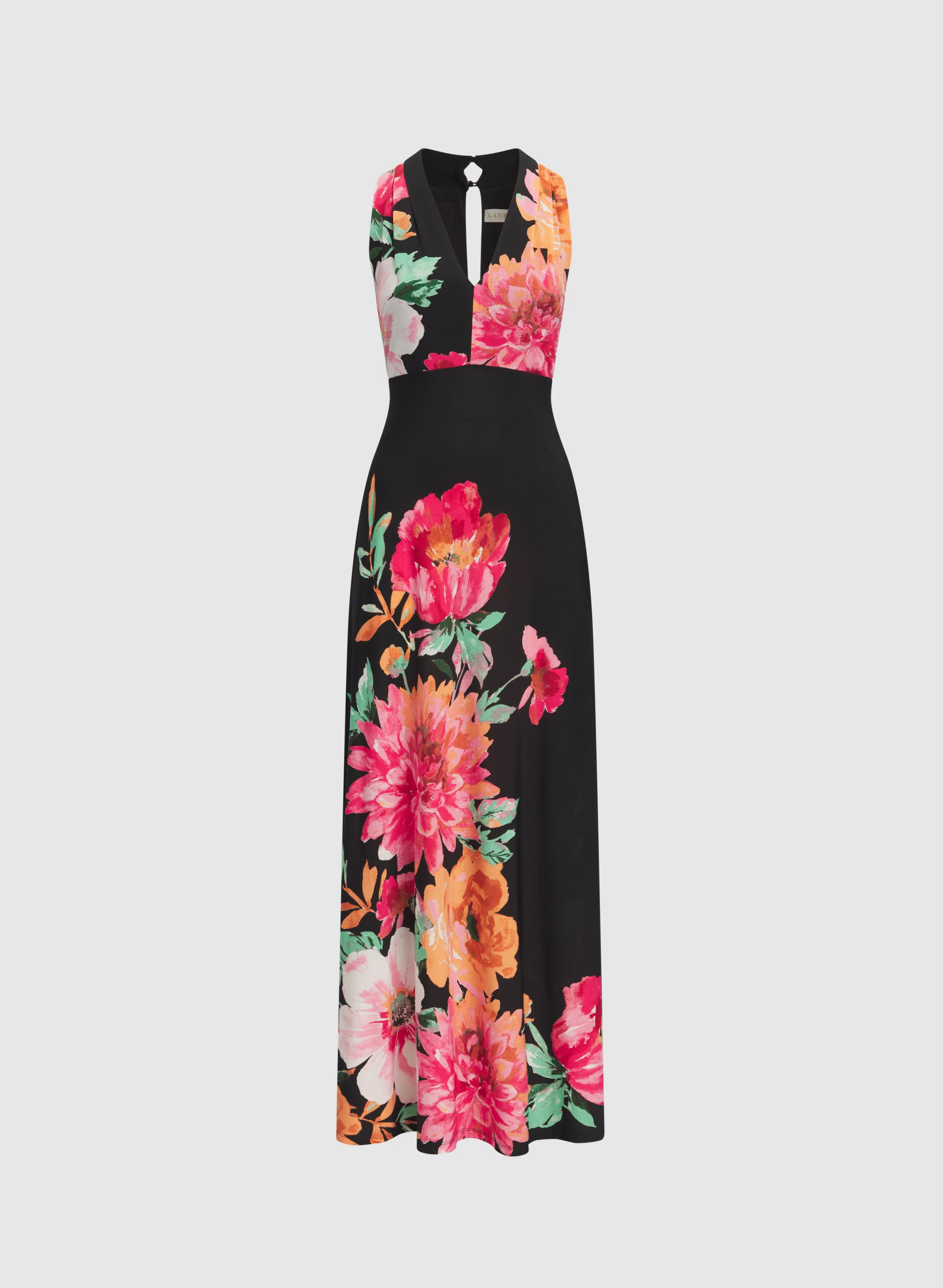 Floral Placement Print Dress - Image 6