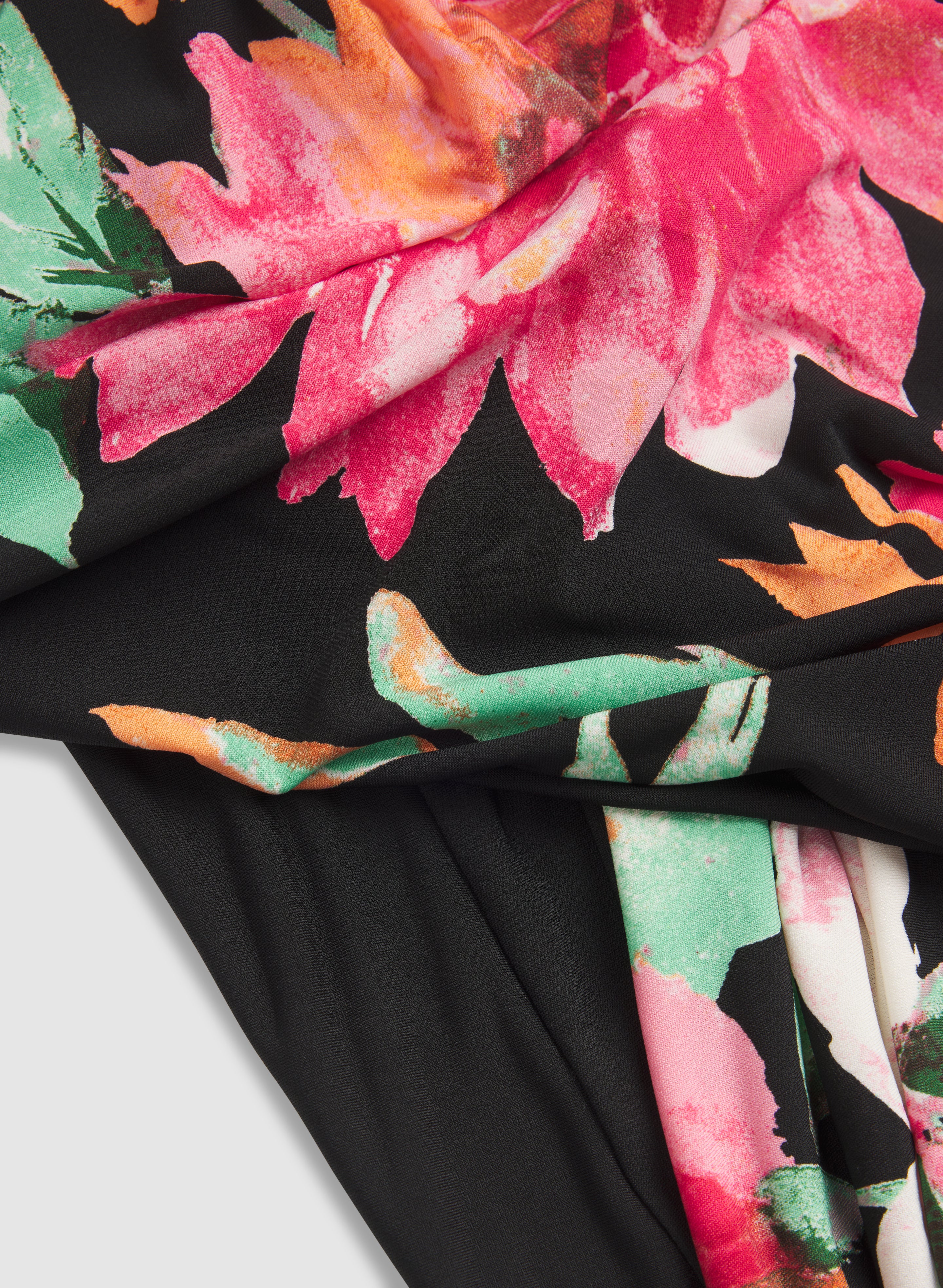 Floral Placement Print Dress - Image 7