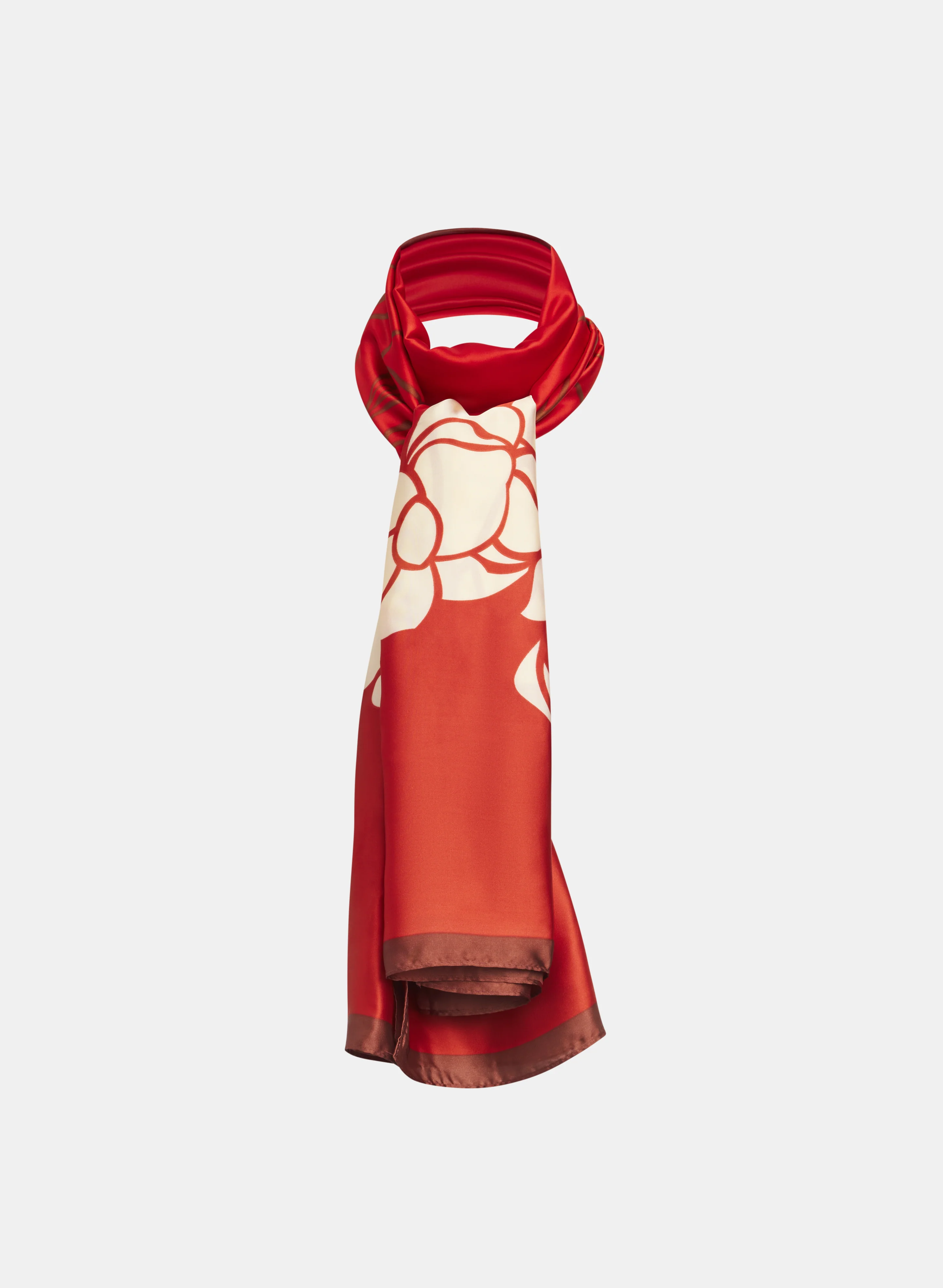 Floral Placement Print Scarf