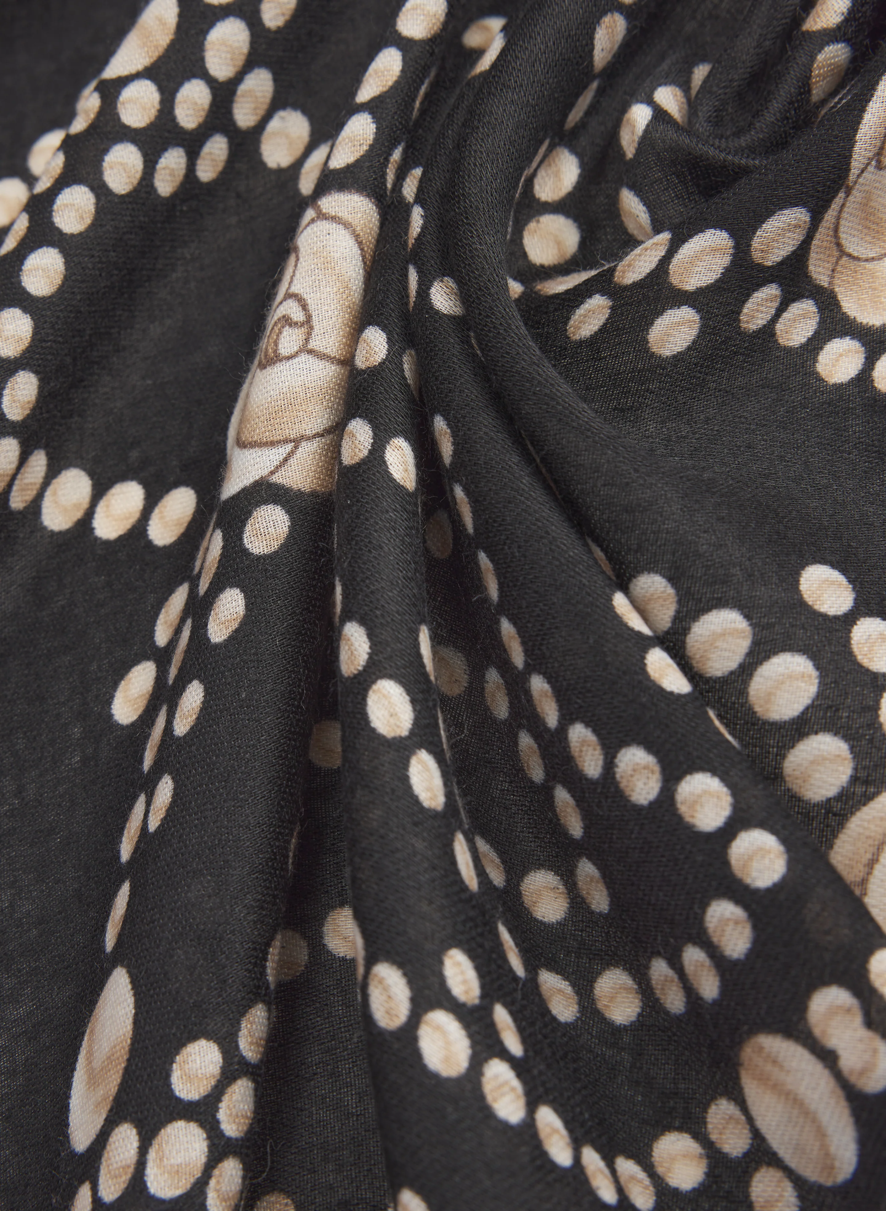 Floral Polka Dot Scarf - Image 2